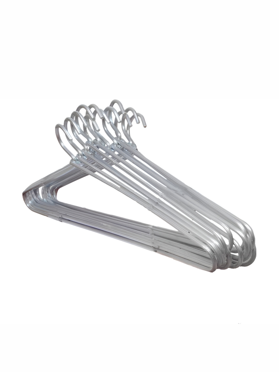 SINAL Silver toned 12 pcs Aluminium Clothes Hanger