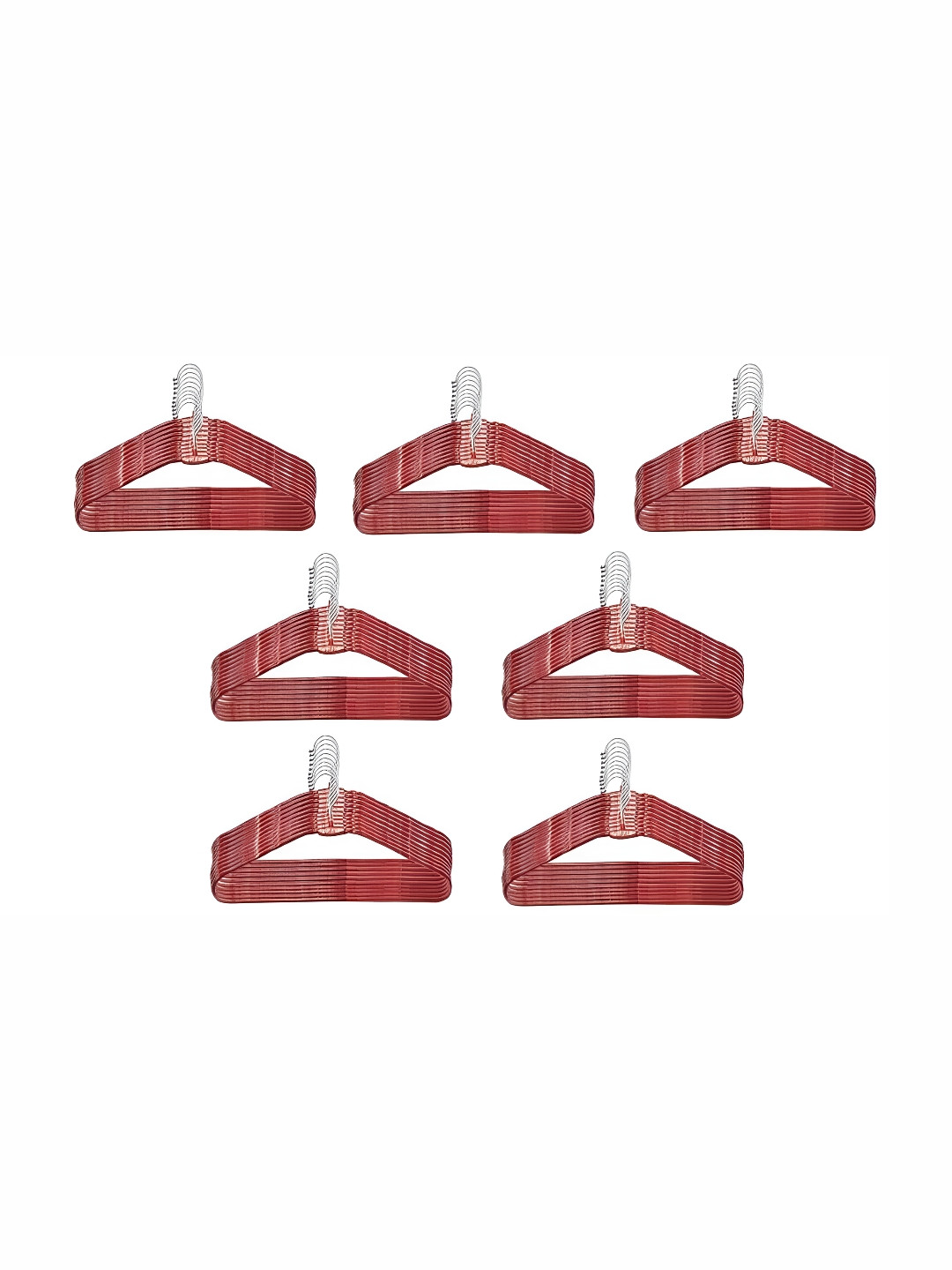 SINAL Red 70 Pieces Steel Clothes Hanger