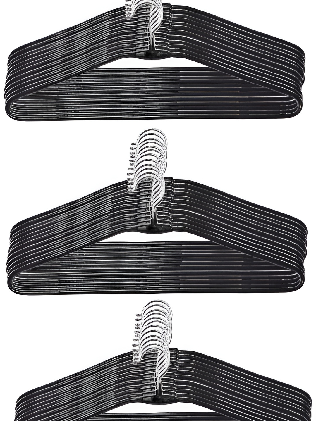 SINAL Black 30 Pieces Steel Clothes Hanger