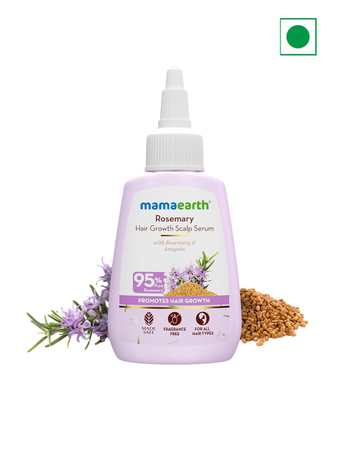 Mamaearth Hair Growth Scalp Serum With Pure Rosemary Anagain - 50ml