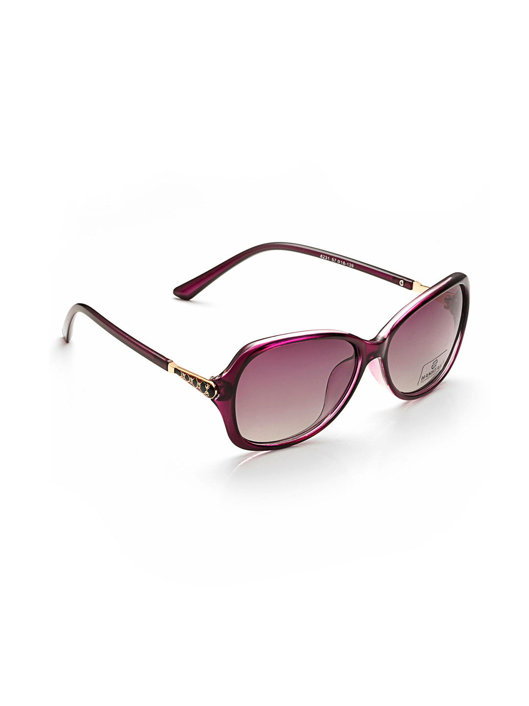 HASHTAG EYEWEAR Butterfly Sunglass With Polarised & UV Protected Lens 8231 purple