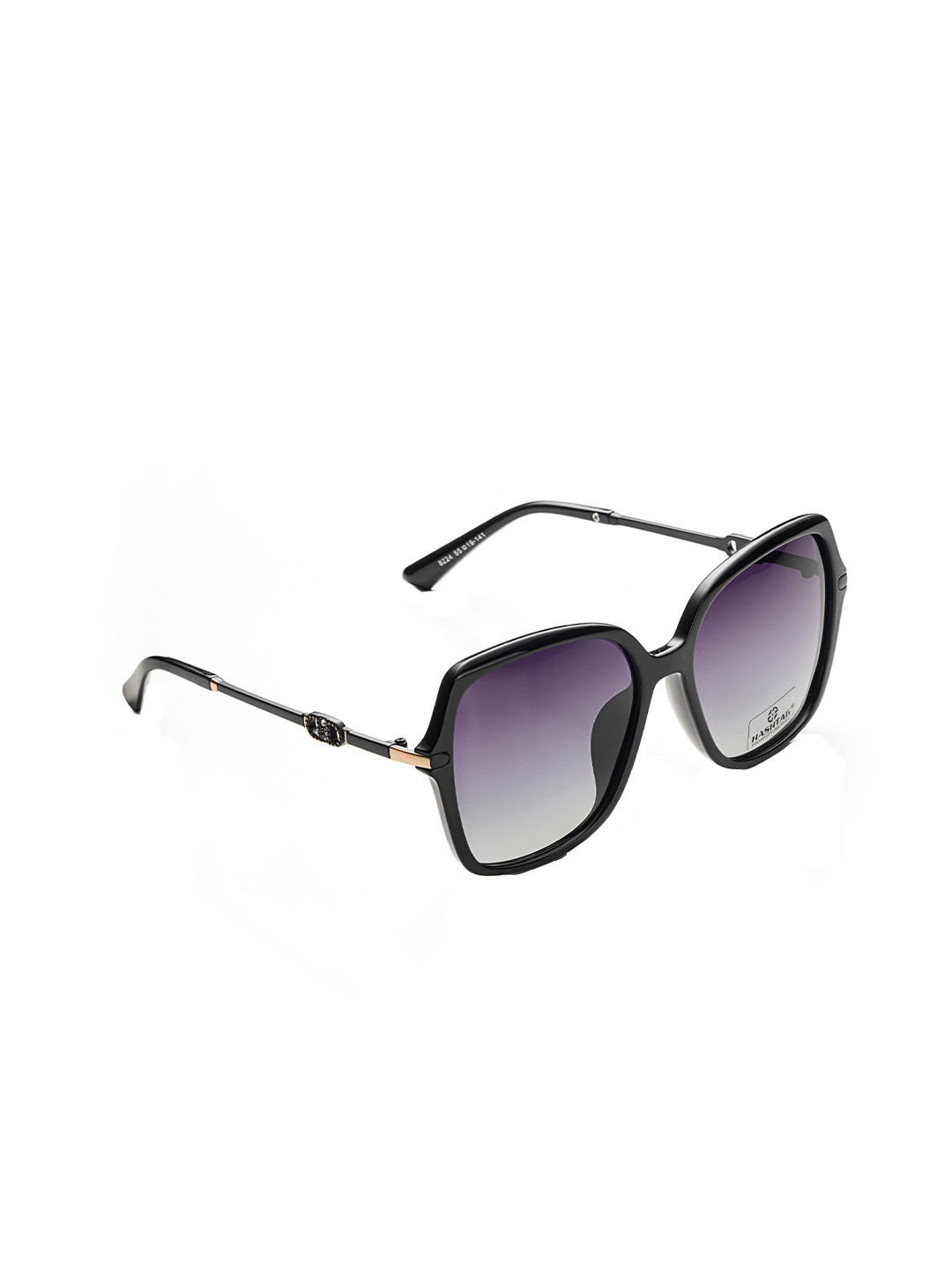 HASHTAG EYEWEAR Women Oversized Sunglass With Polarised & UV Protected Lens 8224-Black