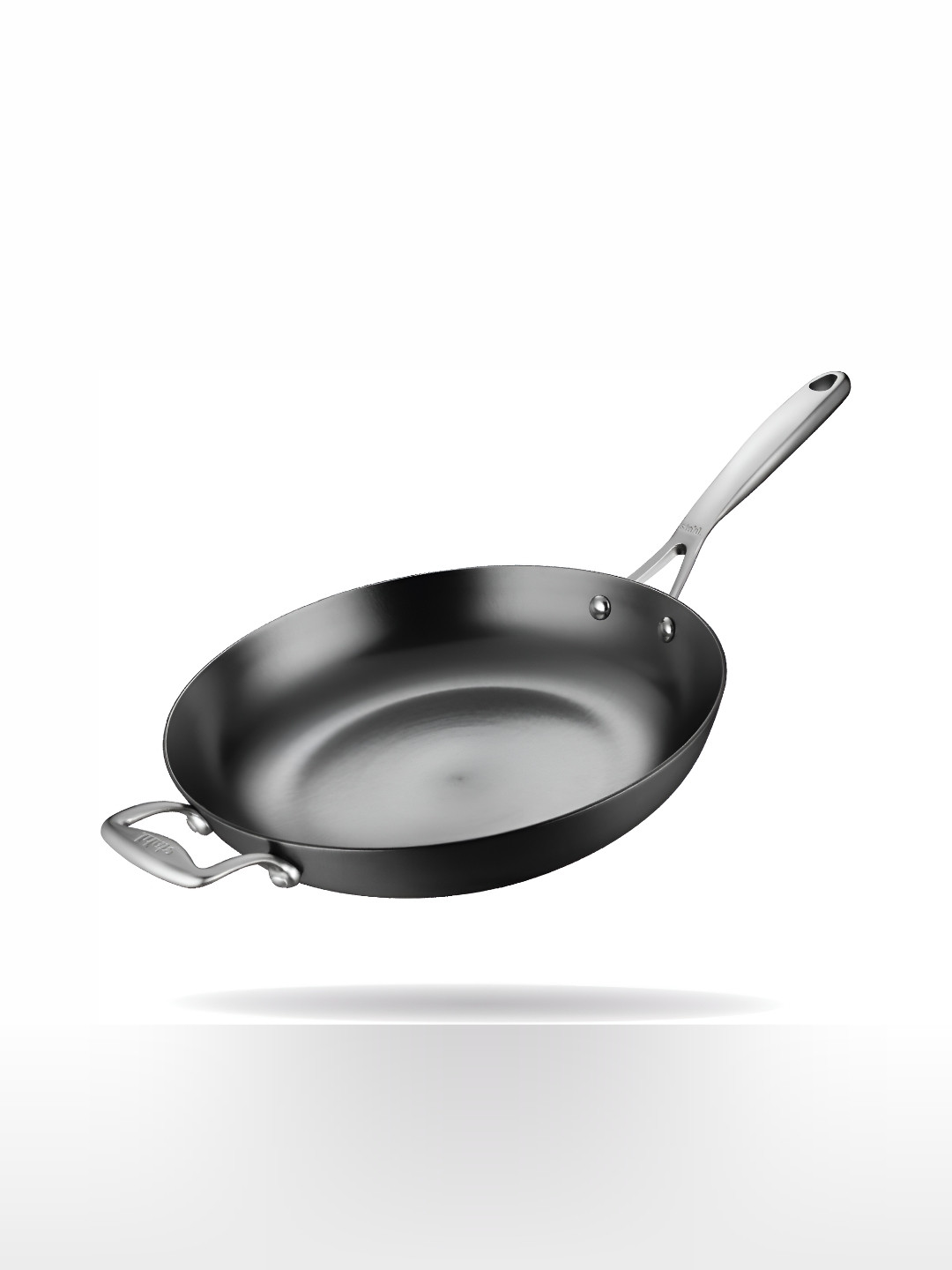 Stahl Blacksmith Black Cast Iron Induction Base Frying Pan
