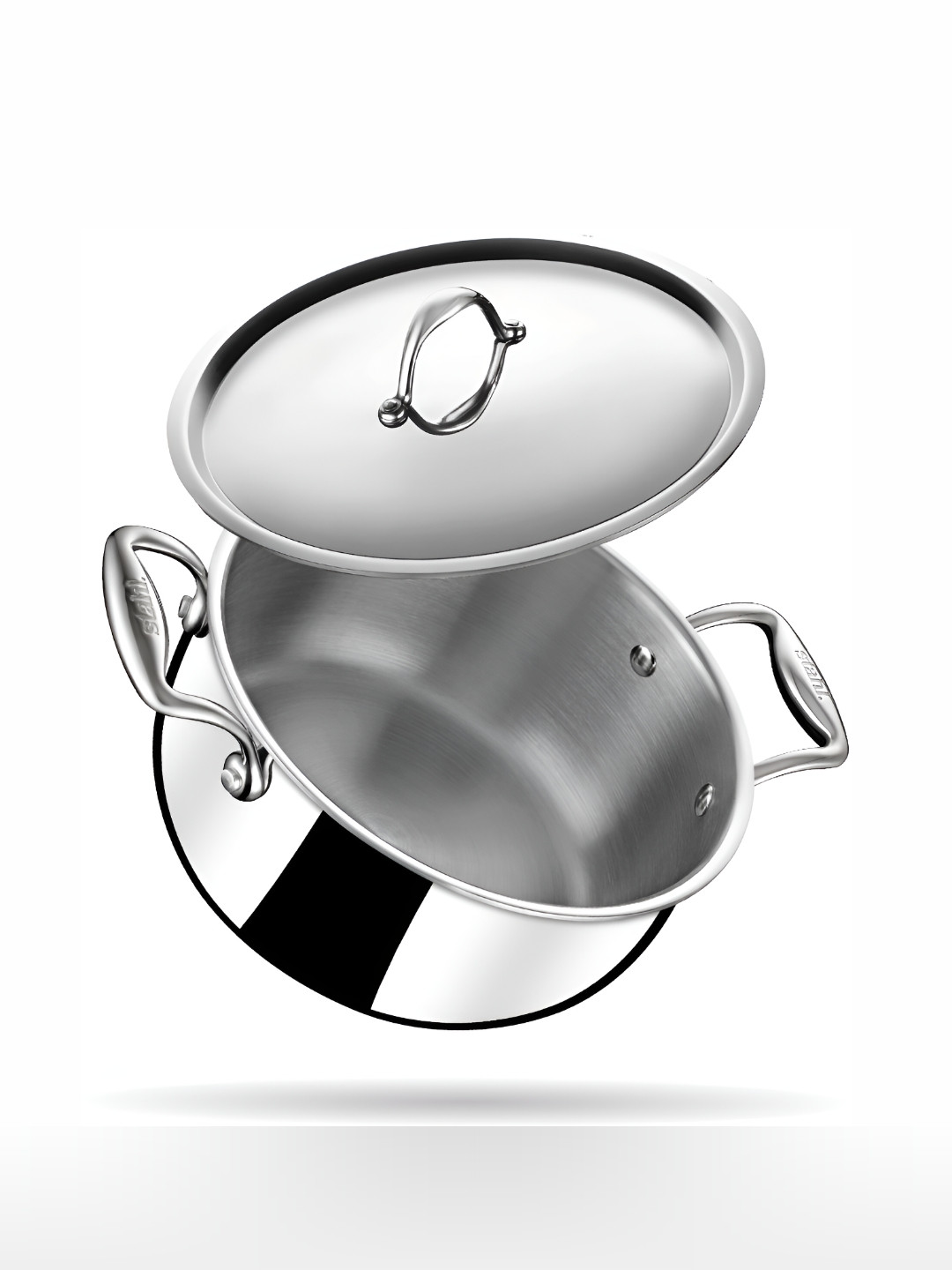 Stahl Artisan Tri-Ply Stainless Steel Induction Base Cooking Casserole