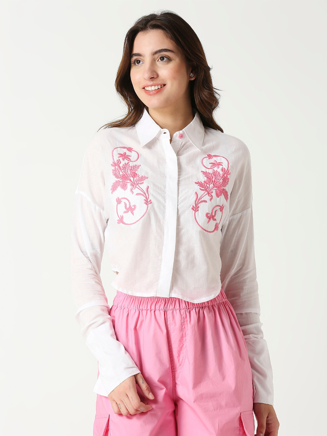Remanika barbie doll Classic Floral Cotton Casual Regular Fit Shirt