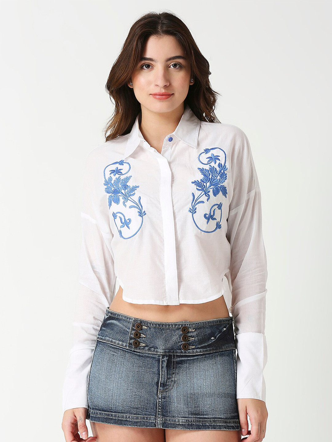 Remanika barbie doll Classic Floral Cotton Casual Shirt