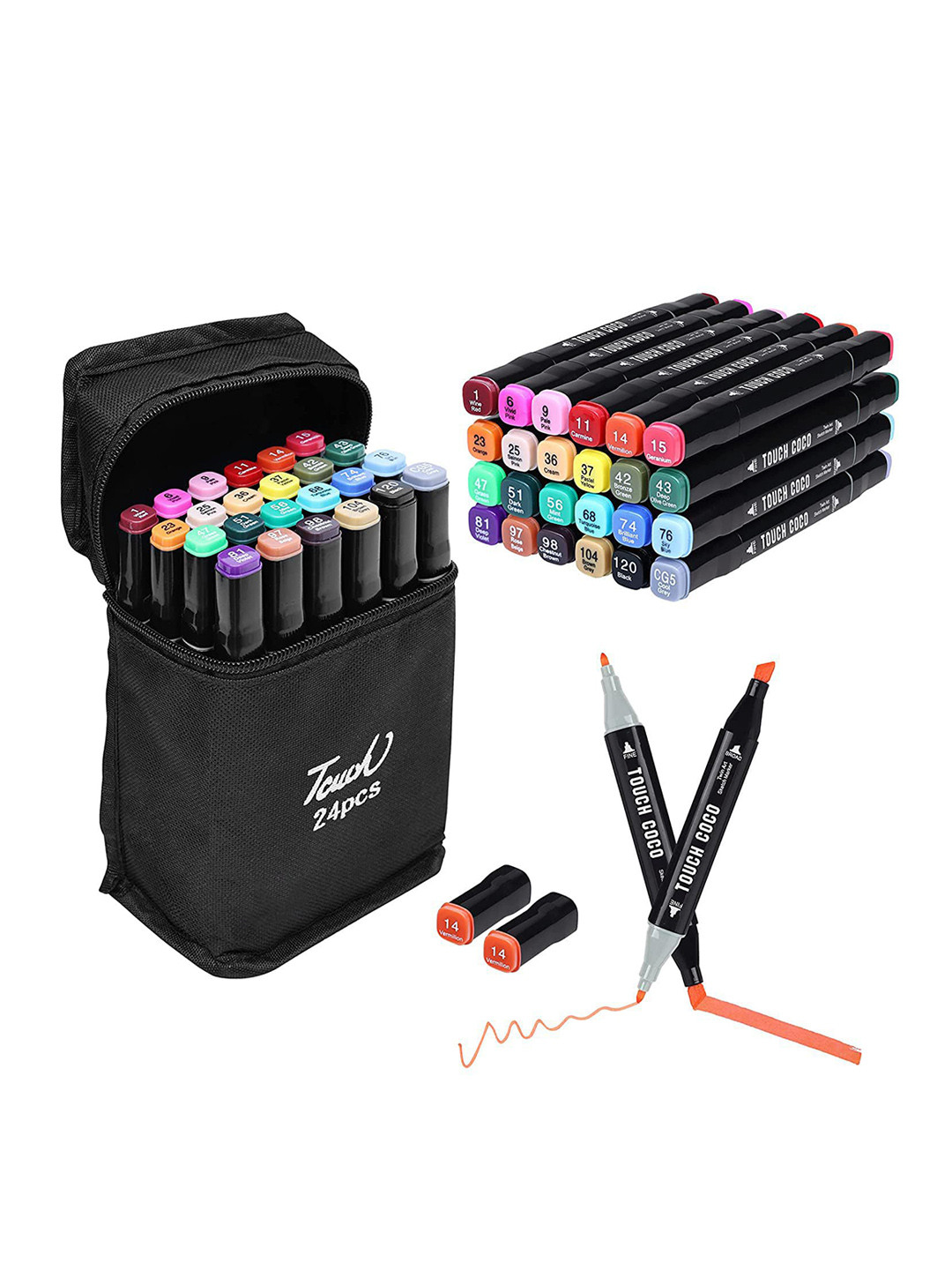 SYGA Kids 24 Pcs Graphic Marker Pen
