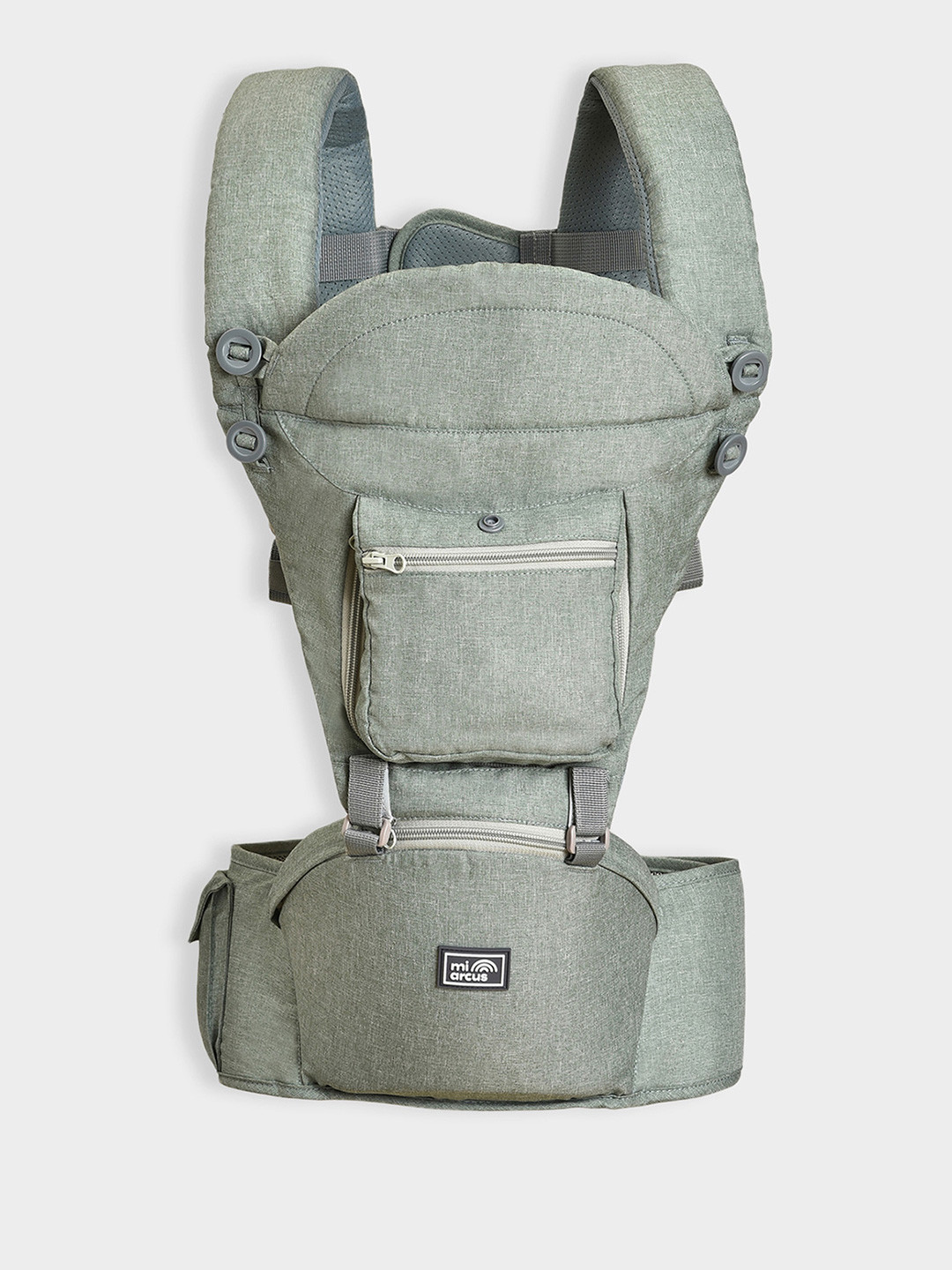 MiArcus 4-in-1 Multifunctional Baby Carrier Hip Seat & Attached Head Support Cushion Green