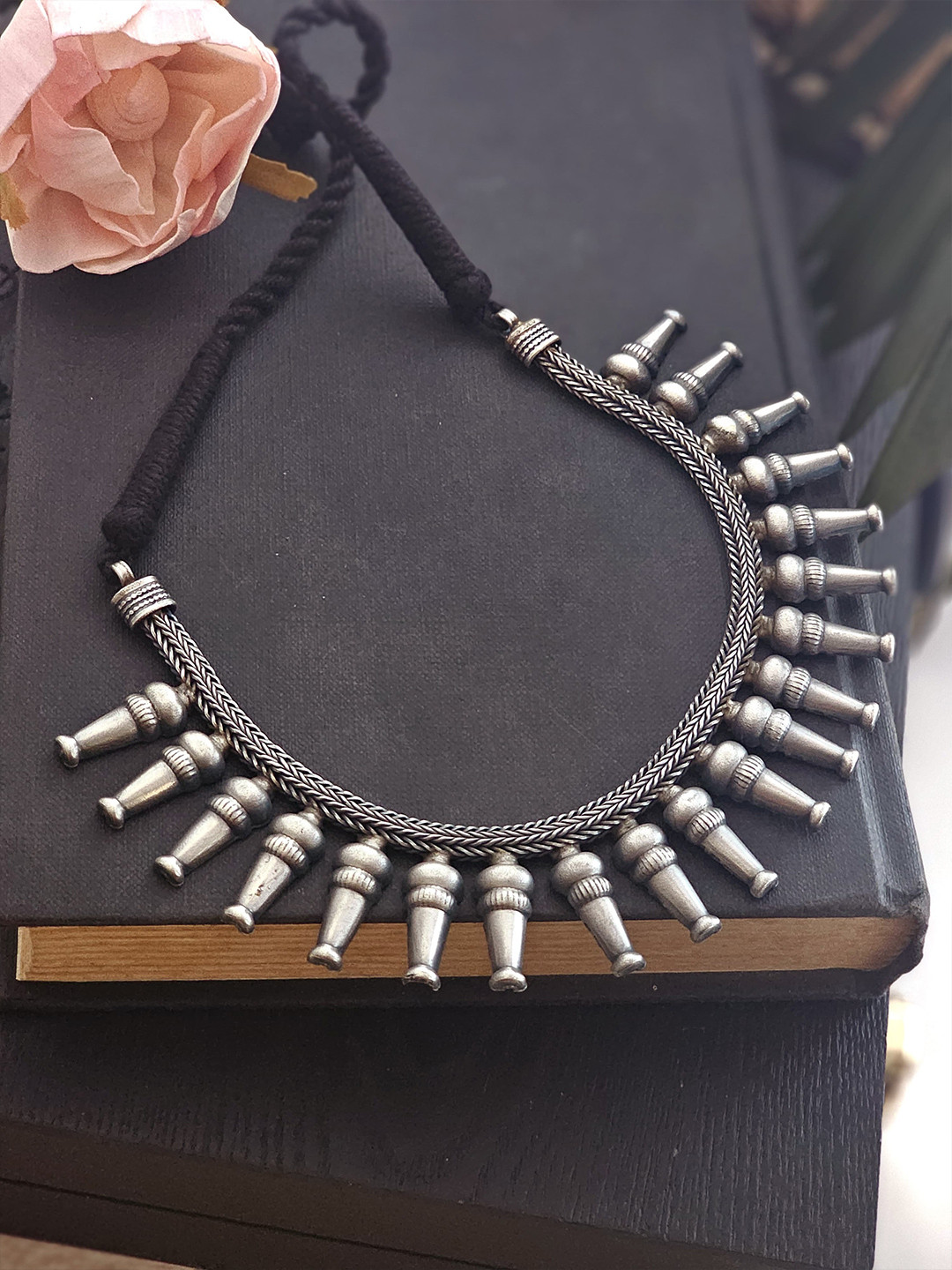 Binnis Wardrobe German Silver Silver-Plated Necklace