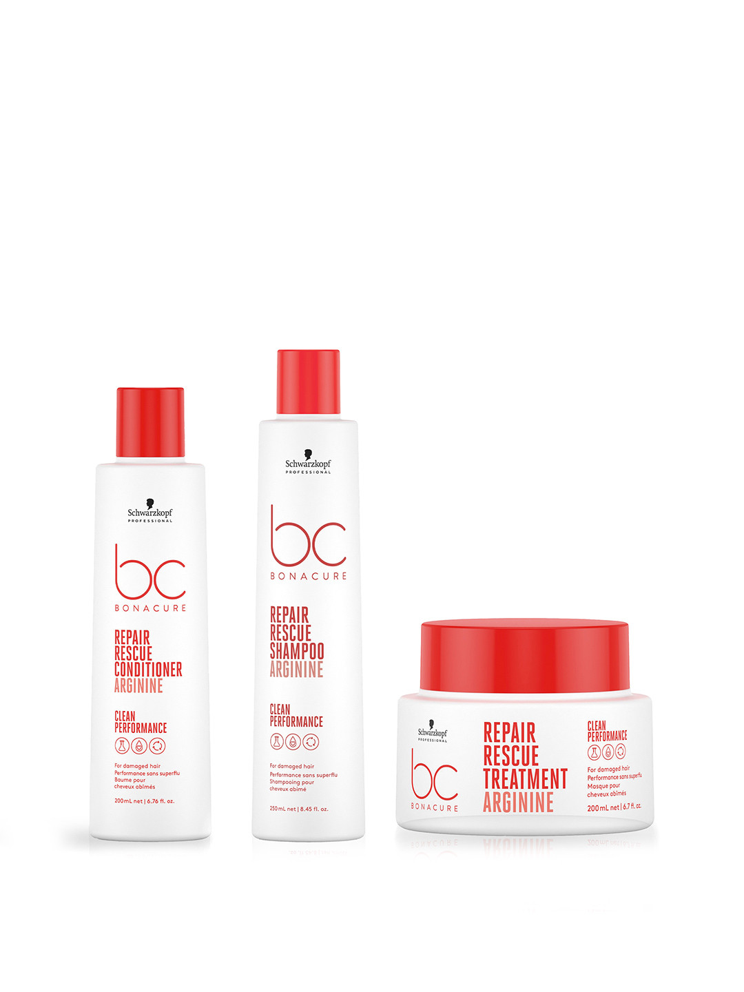 Schwarzkopf PROFESSIONAL Bonacure Shampoo 250ml + Hair Mask 200ml + Conditioner 200ml Set