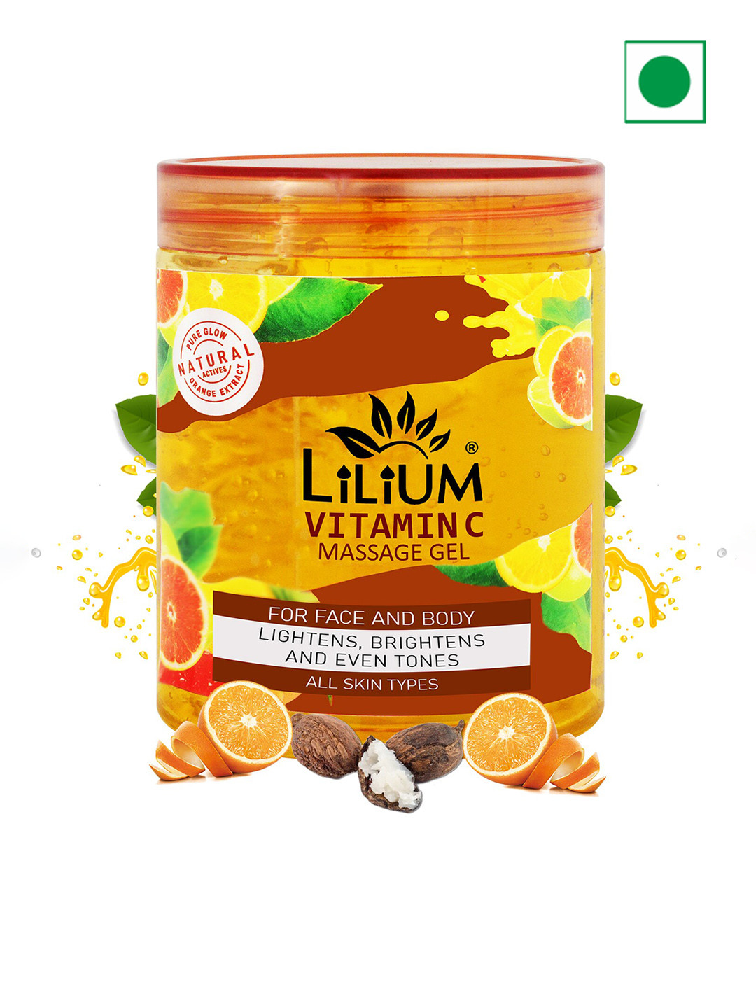 Lilium Vitamin C Face Massage Gel For Lightening & Brightening - 500ml