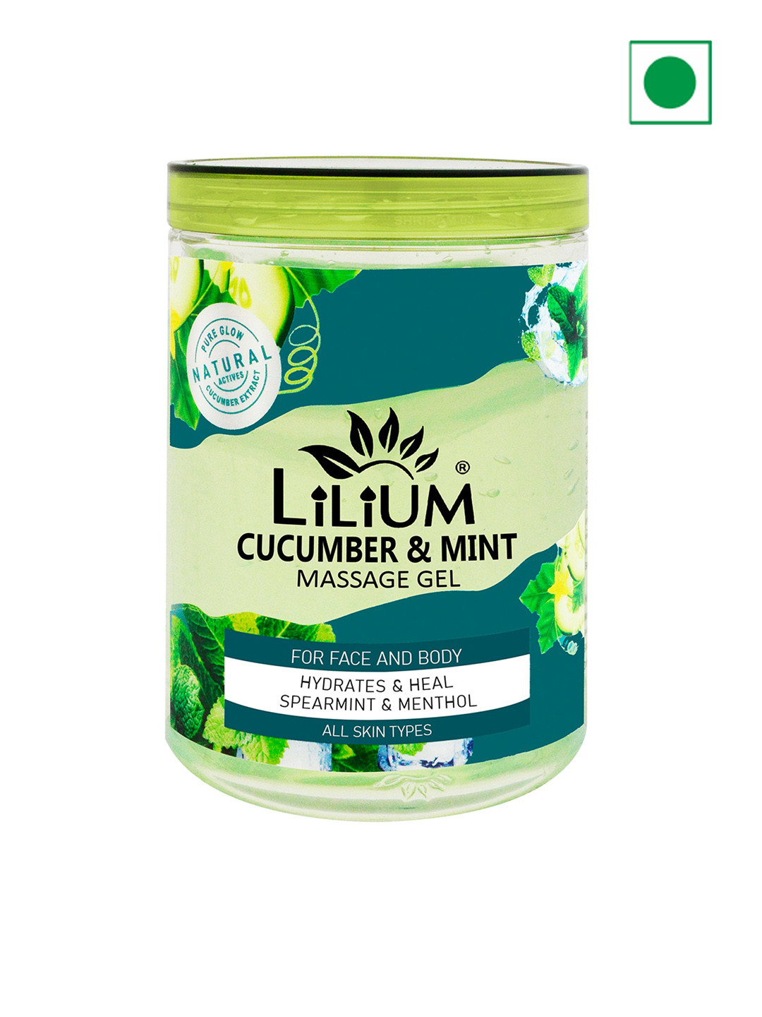 Lilium Cucumber & Mint Massage Gel For Refresh & Revitalize - 500ml