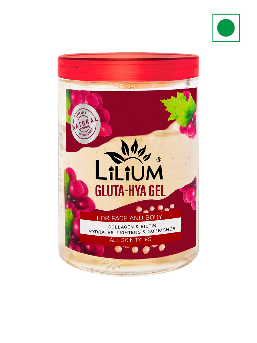 Lilium Radiant Glow Gluta Hya Massage Gel For Hydration - 500ml