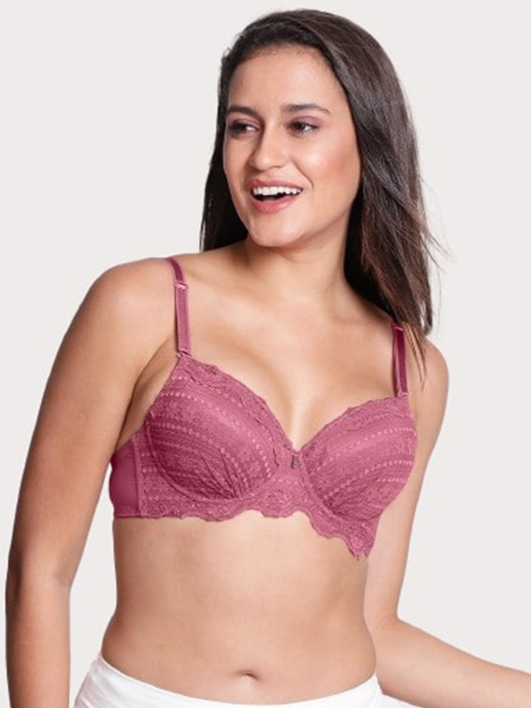 Susie Lace Full Coverage Underwired Lightly Padded T-shirt Bra With All Day Comfort