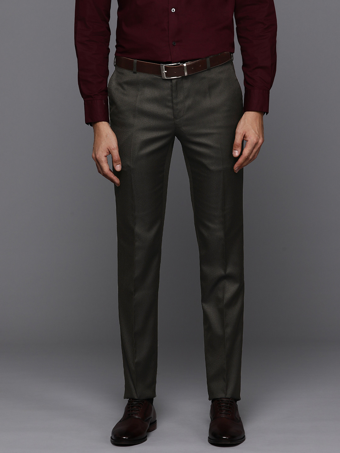 Raymond Men Slim Fit Formal Trousers