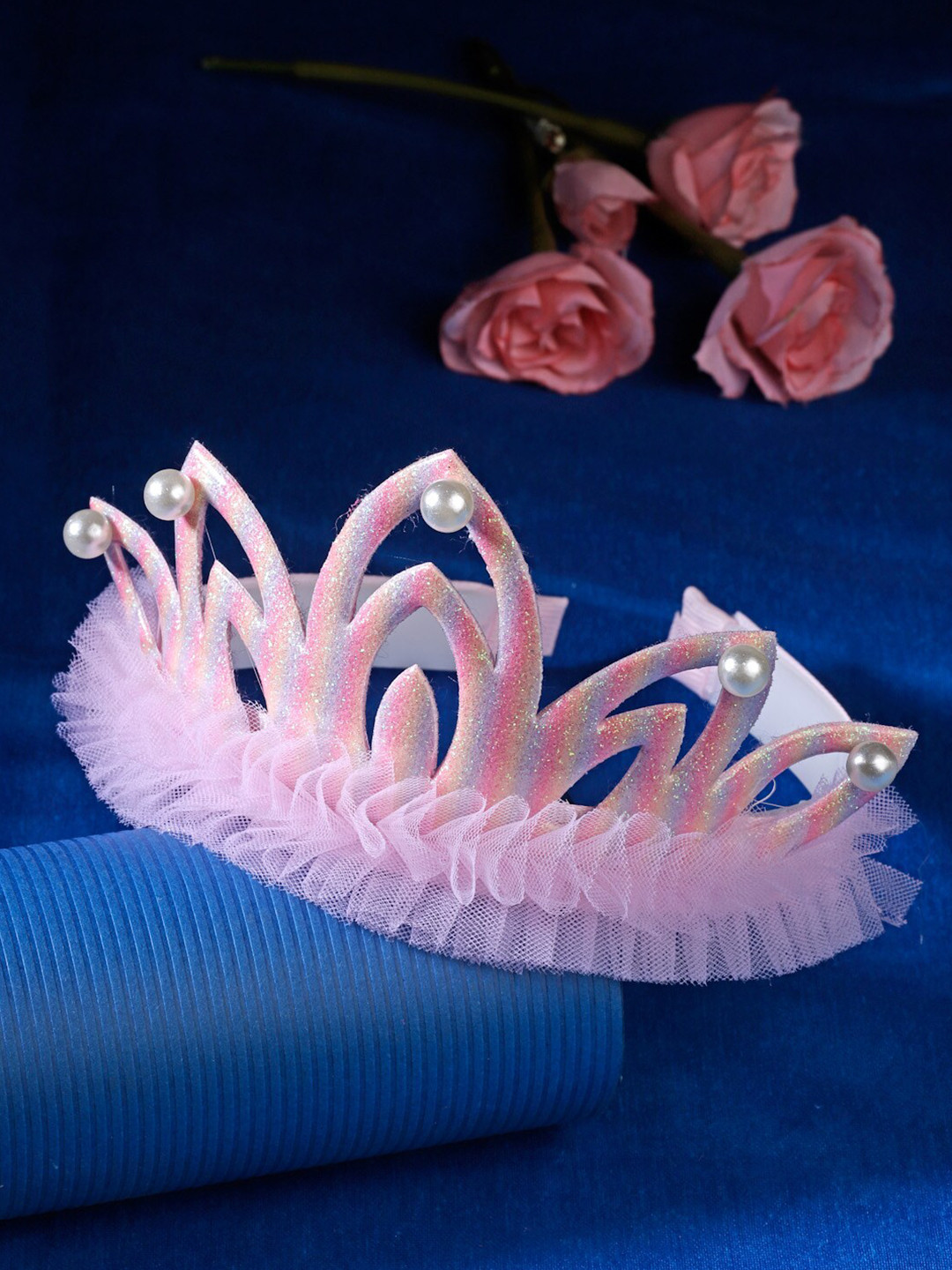 Stoln Girls Crown with Pearl Hairband