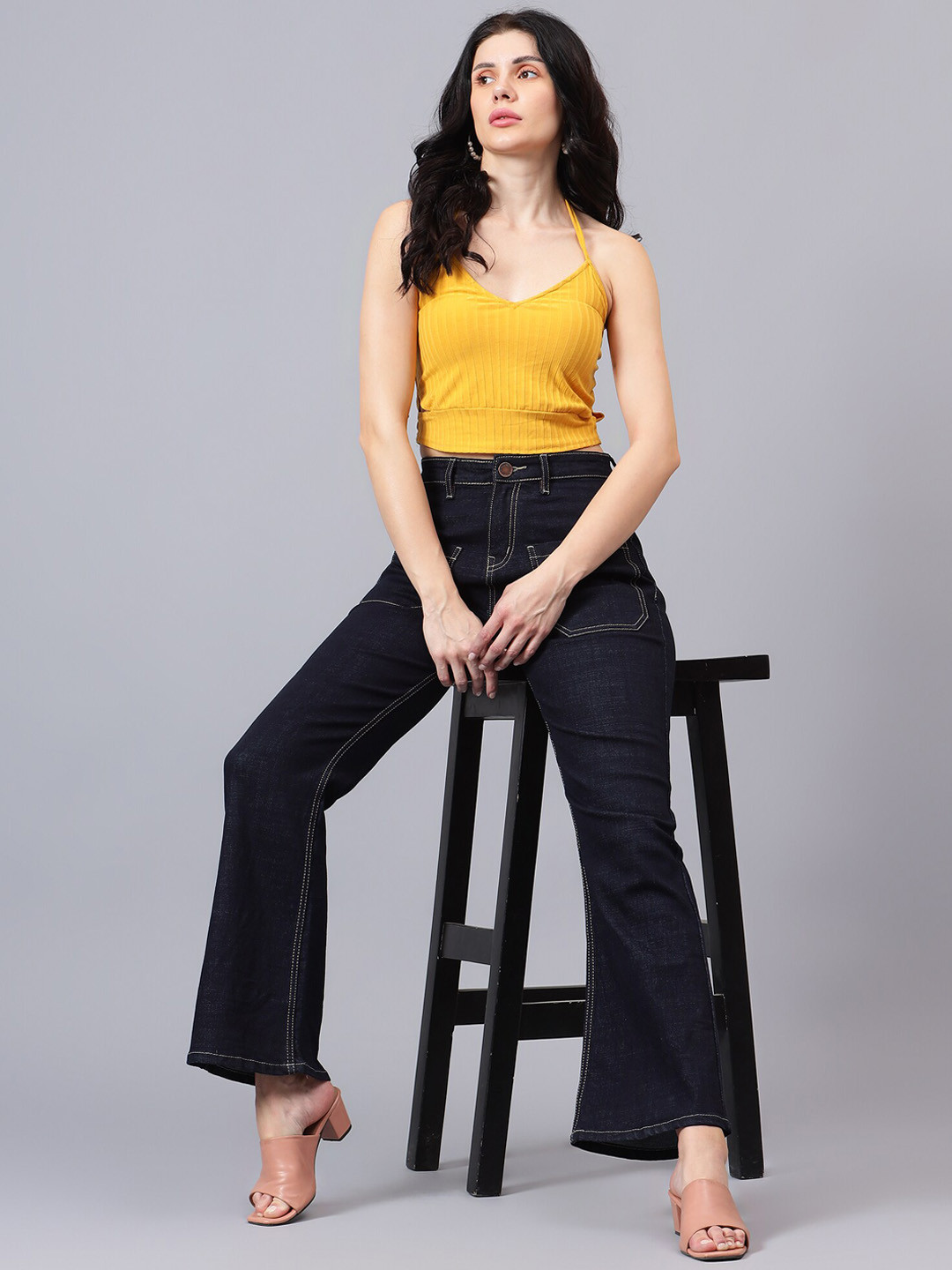 STAYCATION Throwback Women Bellbottem Jeans