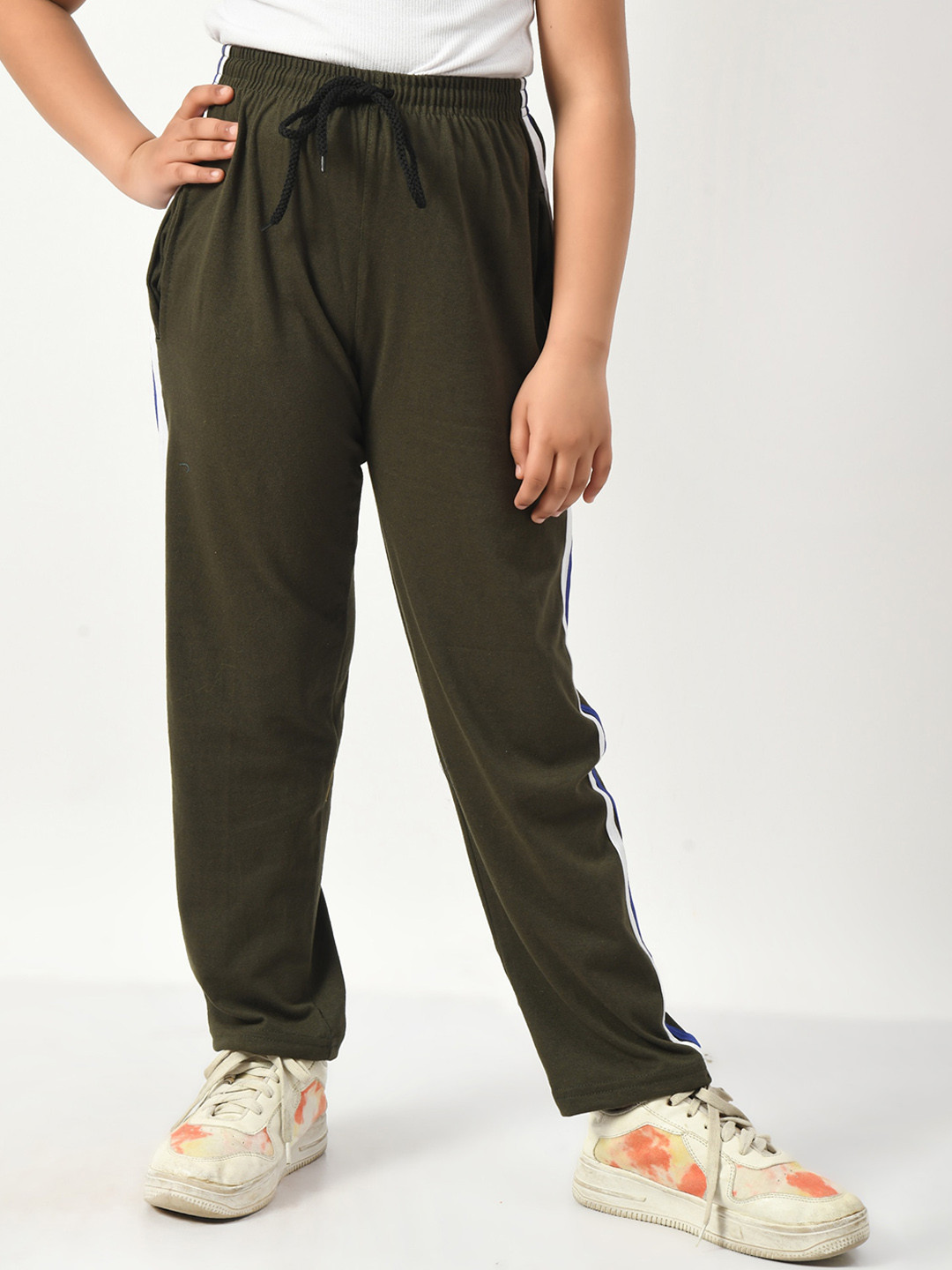 BAESD Girls Cotton Side Striped Track Pant