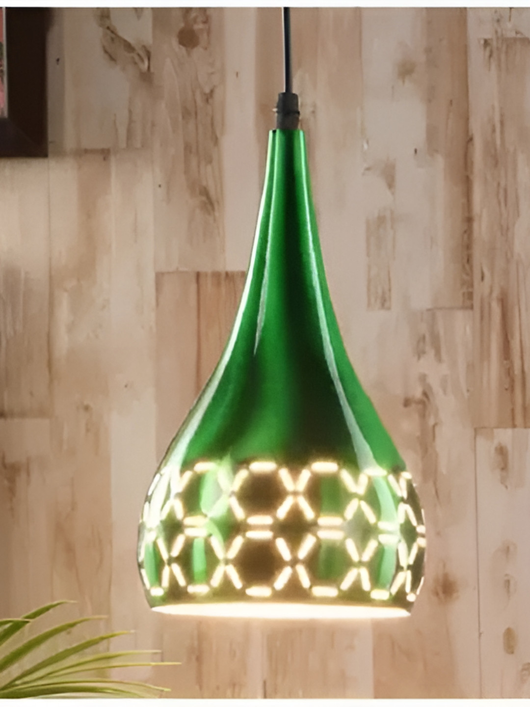 Whiteray Green Textured Contemporary Ceiling Lamp