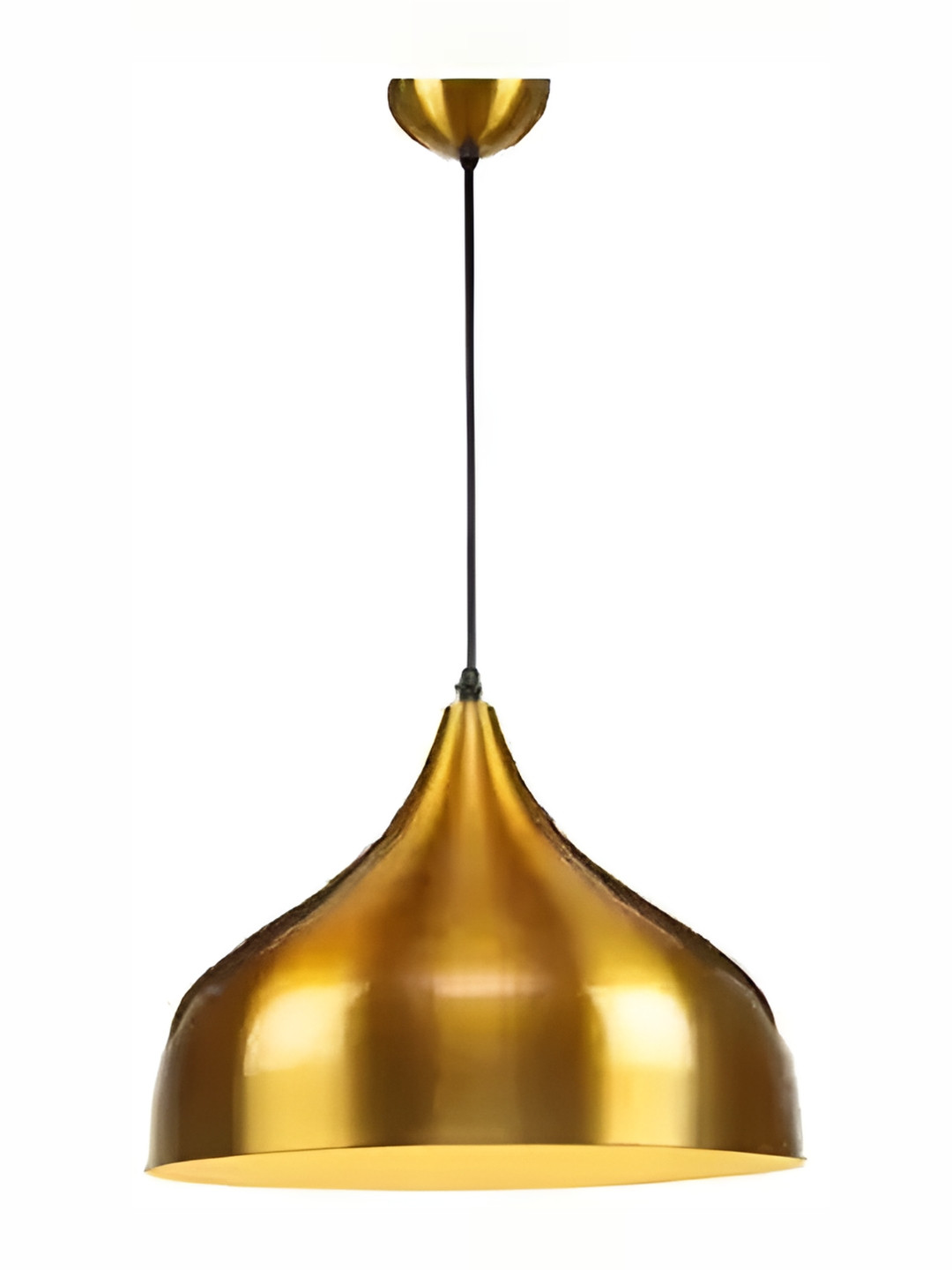 Whiteray Gold-Toned Aluminium Semi-sphere Traditional Ceiling Lamp