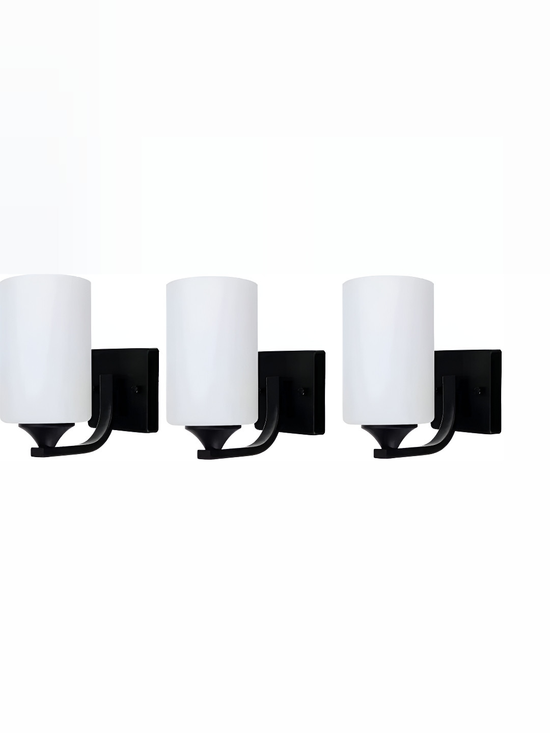 Whiteray Black & White 3 Pieces Contemporary Cylinder Shaped Wall Lamp