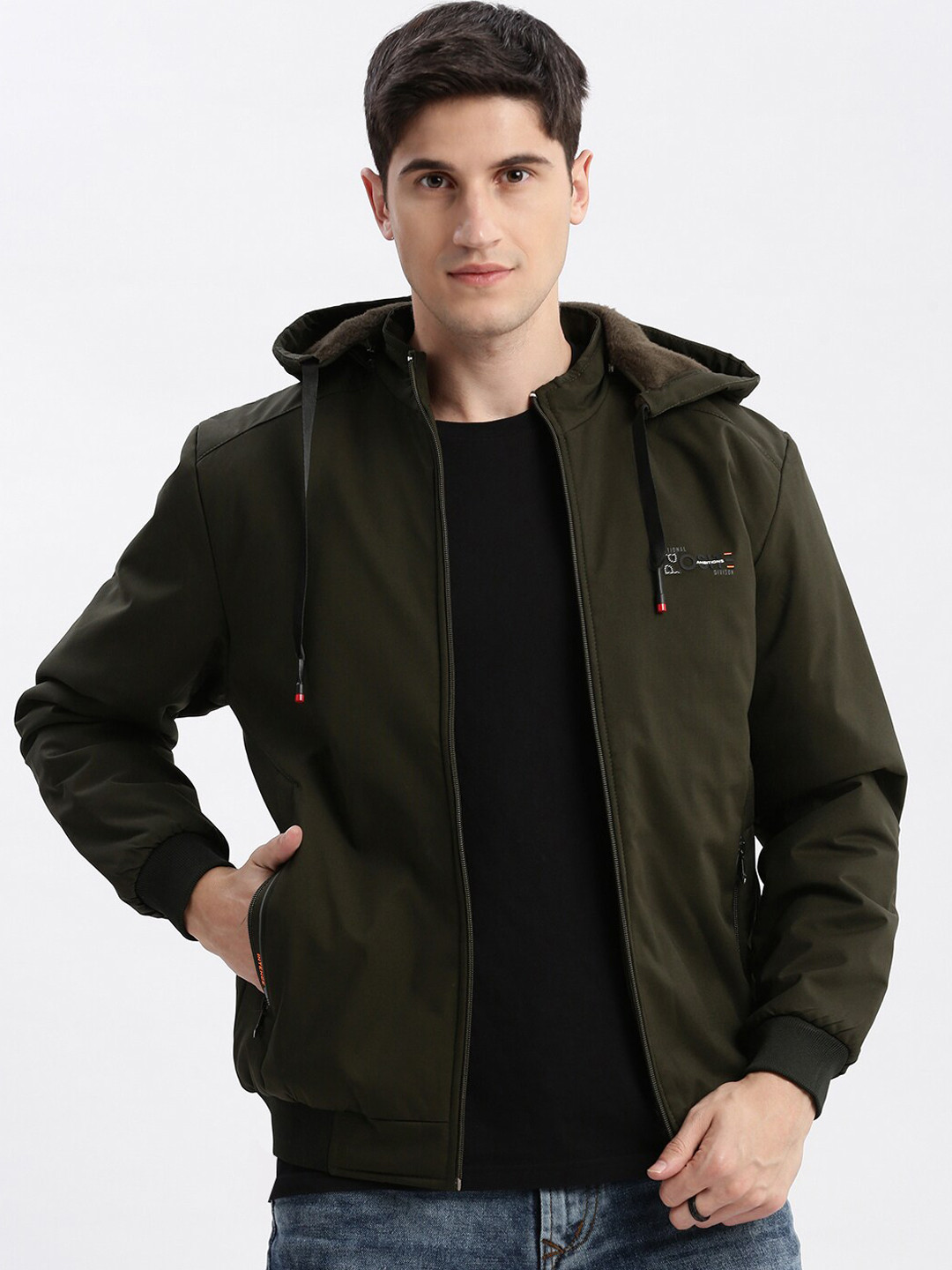 SHOWOFF Hooded Windcheater Rapid-Dry Bomber Jacket