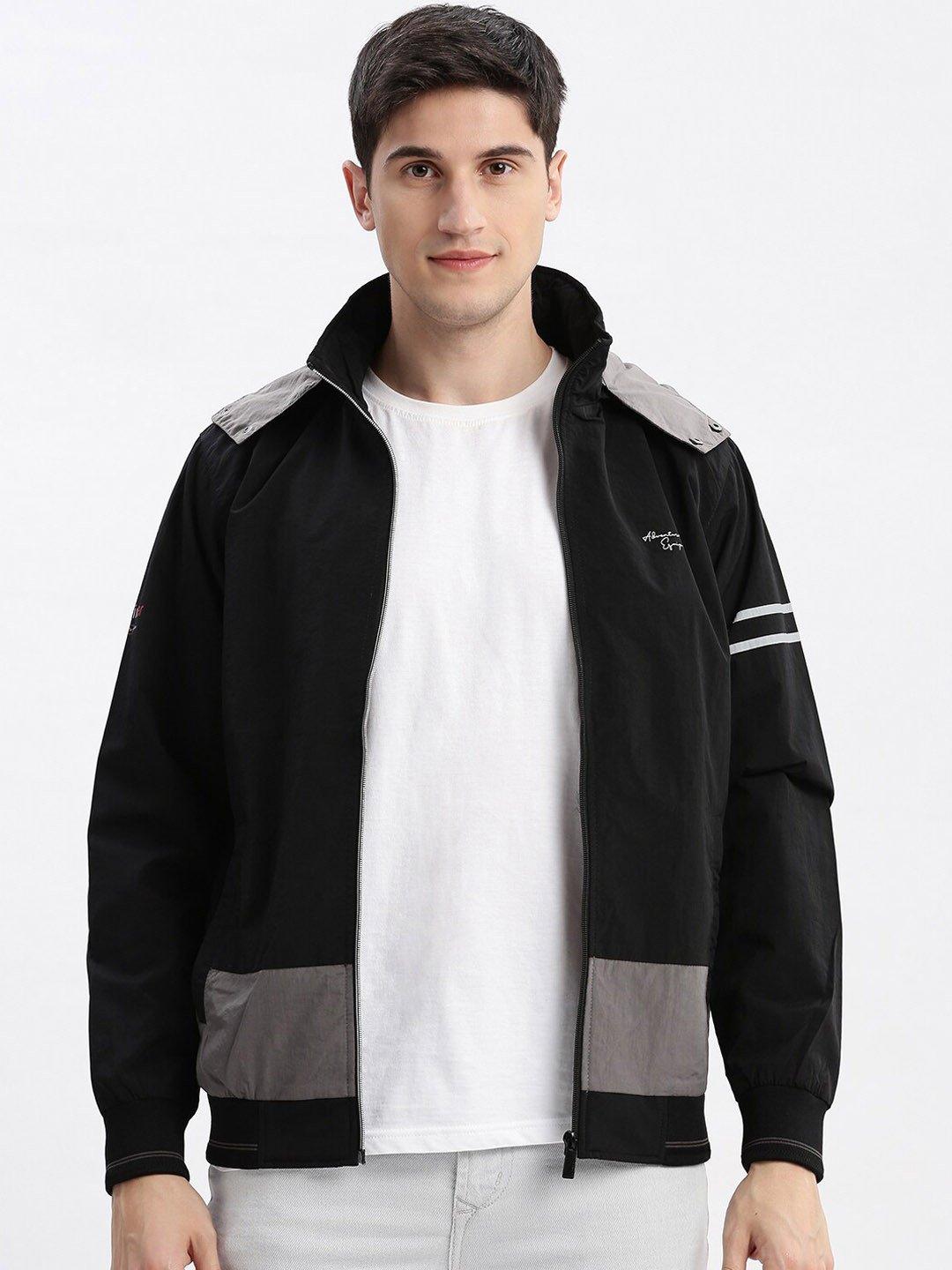 SHOWOFF Windcheater Bomber with Patchwork Jacket