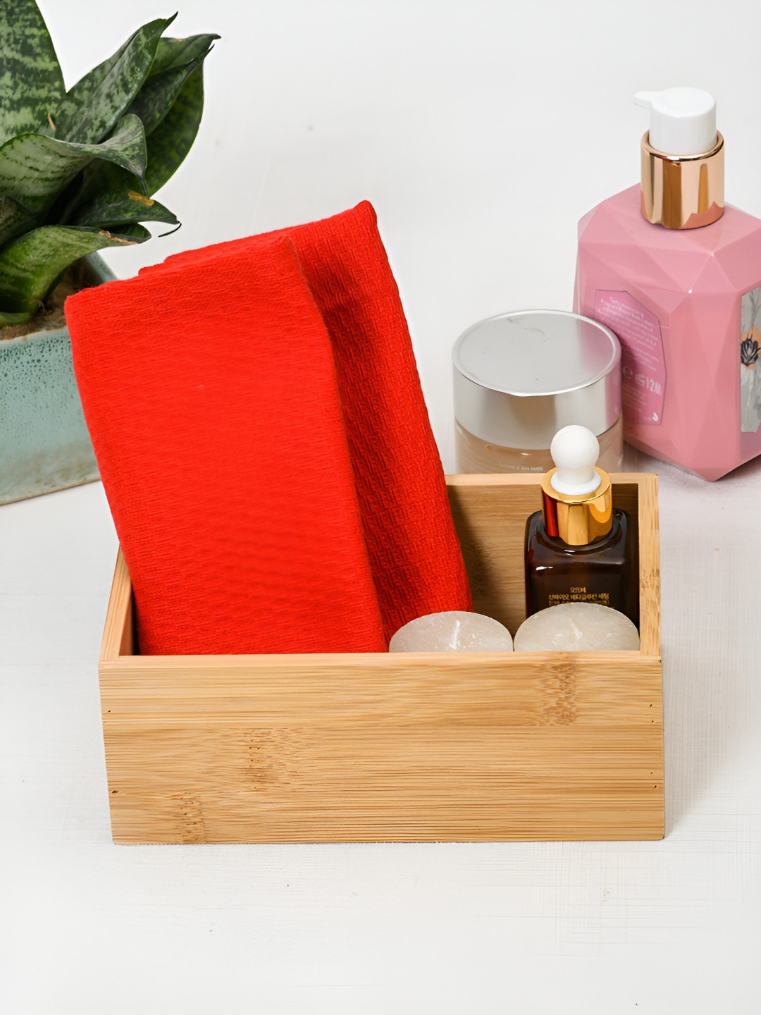 Ratan Cart 2-Pcs Red 170 GSM Face Towels