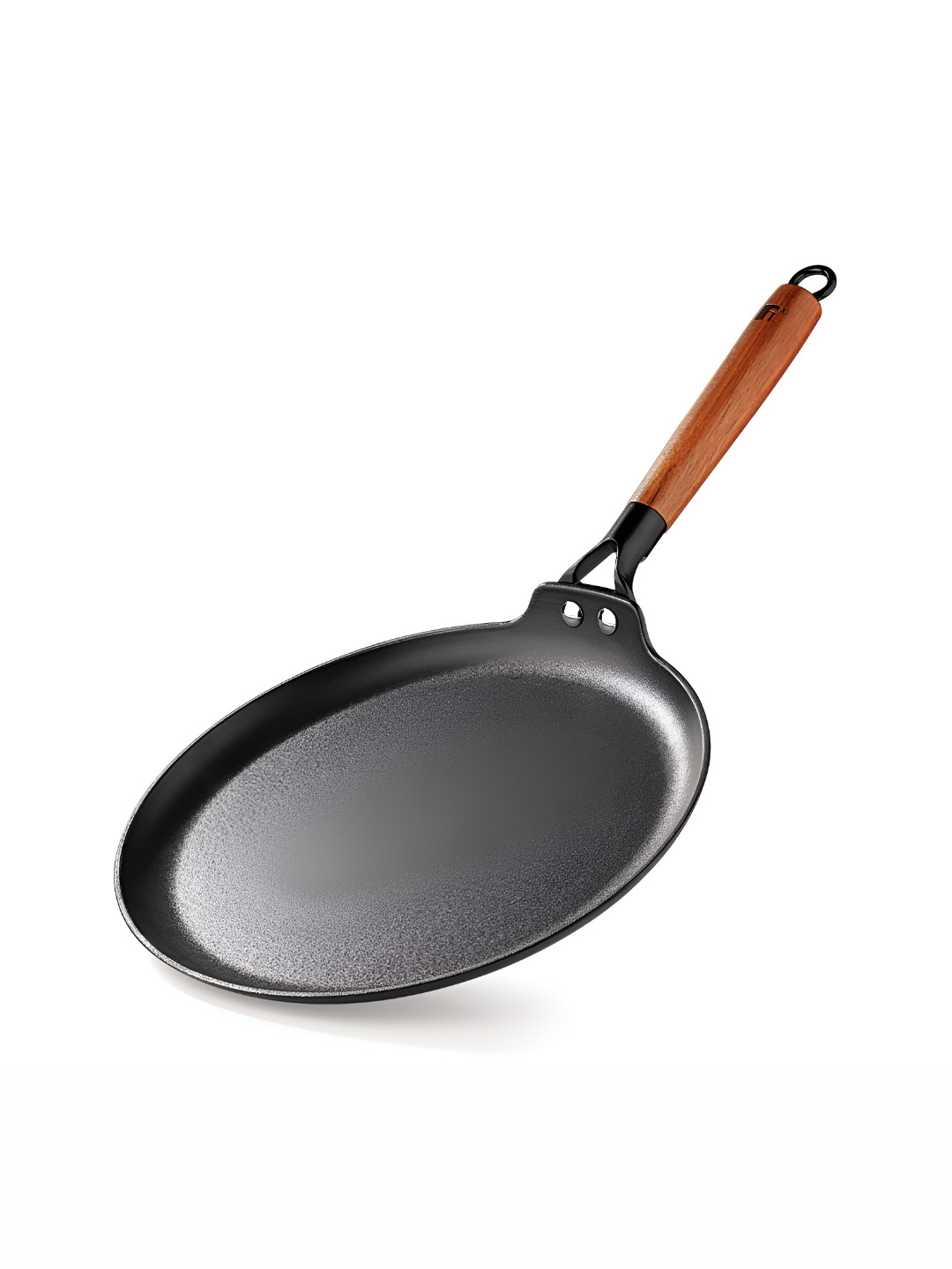 BERGNER Odin  Induction Base Cast Iron Dosa Tawa with Wooden Coated Handle