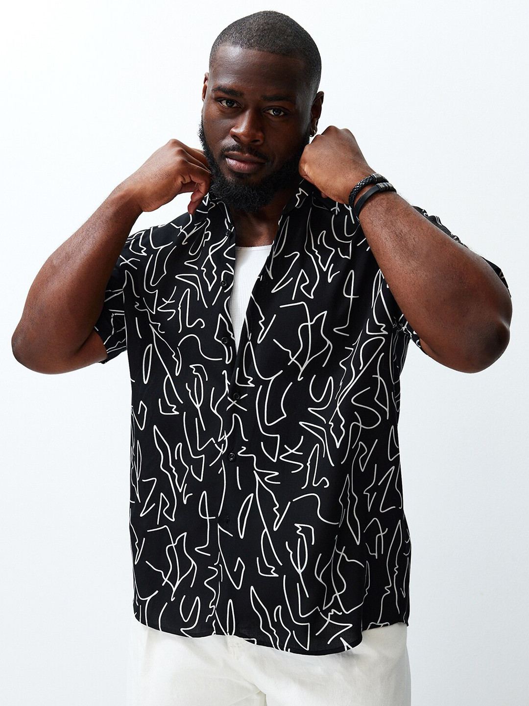 Trendyol Opaque Printed Casual Shirt