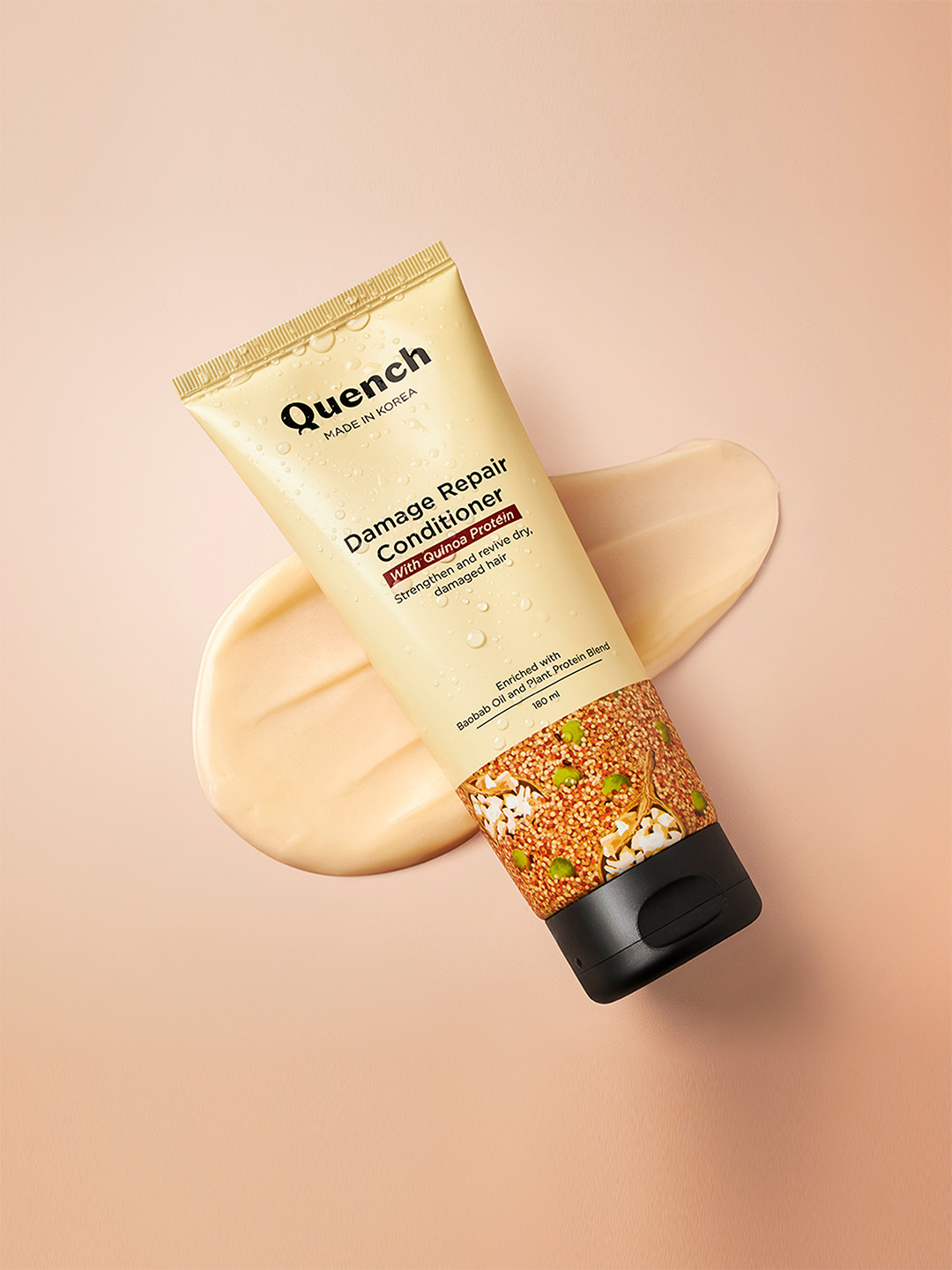 Quench Damage Repair Quinoa Protein & Ceramides Conditioner for Dry & Damaged Hair- 180ml