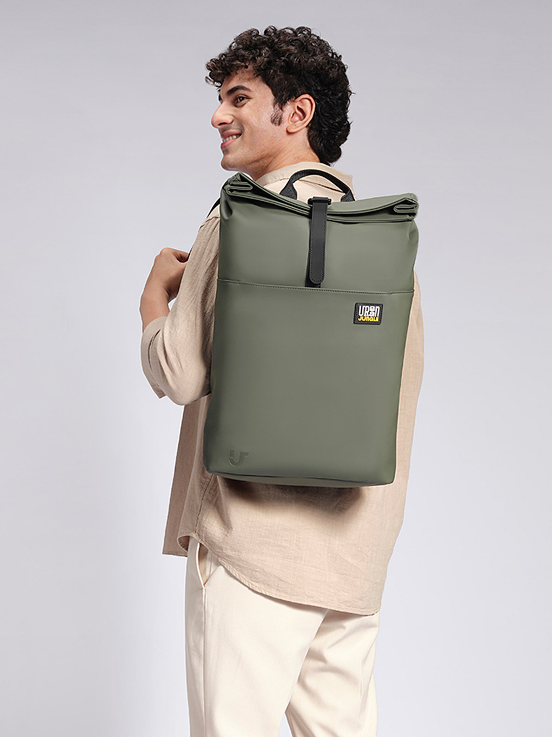 Urban Jungle By Safari Unisex Olive Water Resistant Laptop Backpack 13.5 Liters