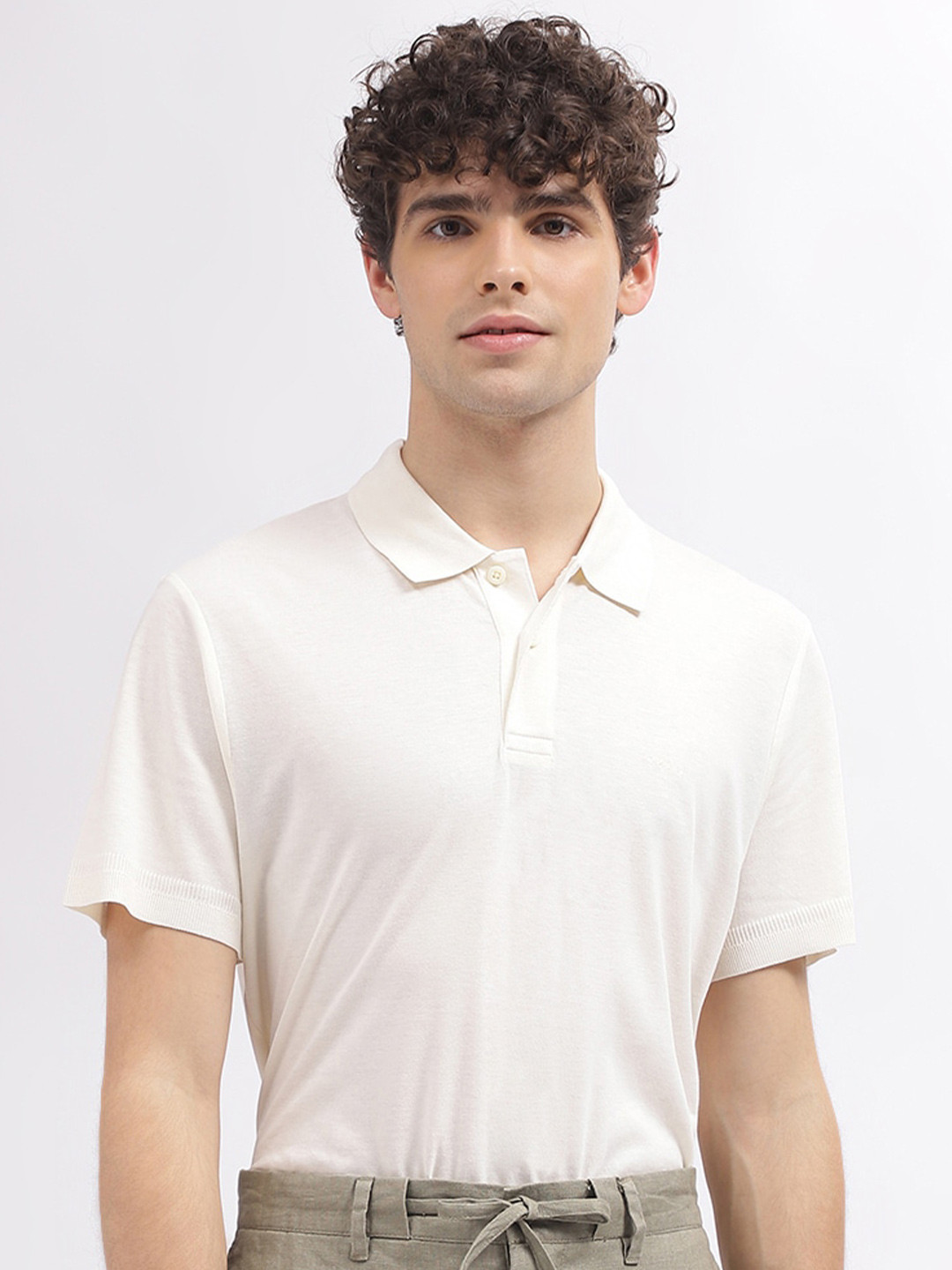 GANT Regular Fit Flat Knit Polo T-Shirt