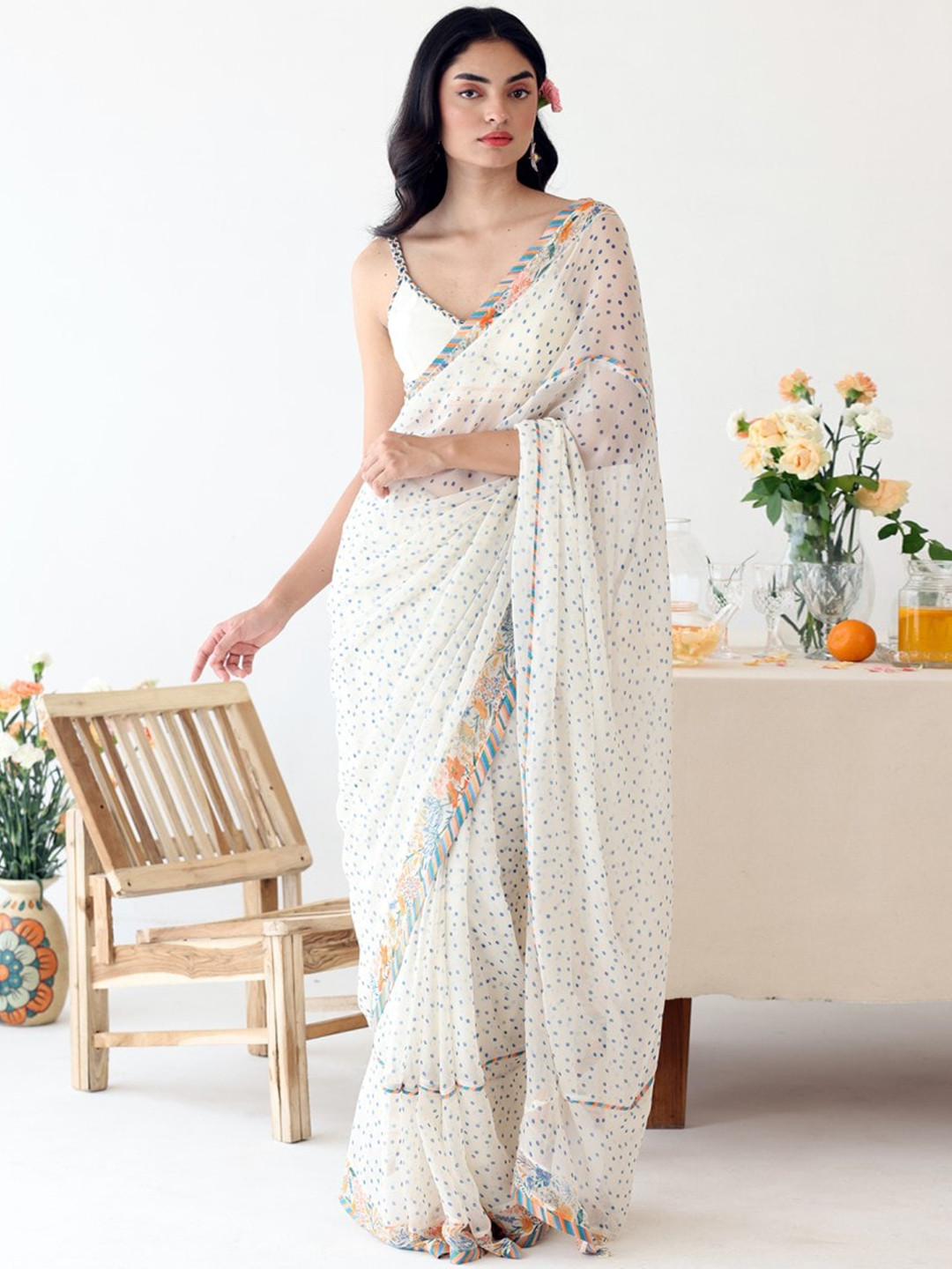 Baise Gaba Shoulder Strap Saree Blouse