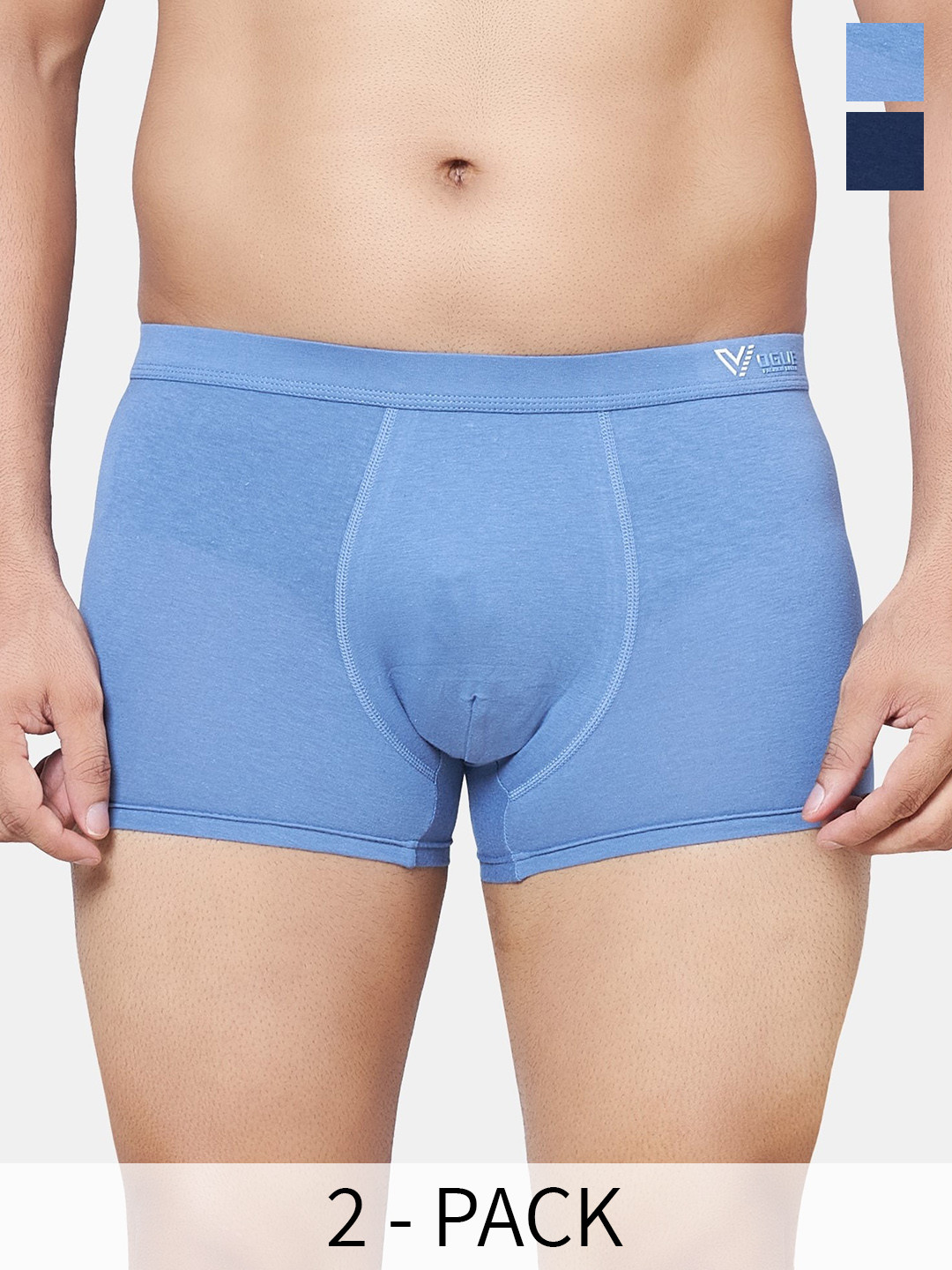 PLUMBURY Pack of 2 Trunks MB/SPANTY617BLUE/NBLUES