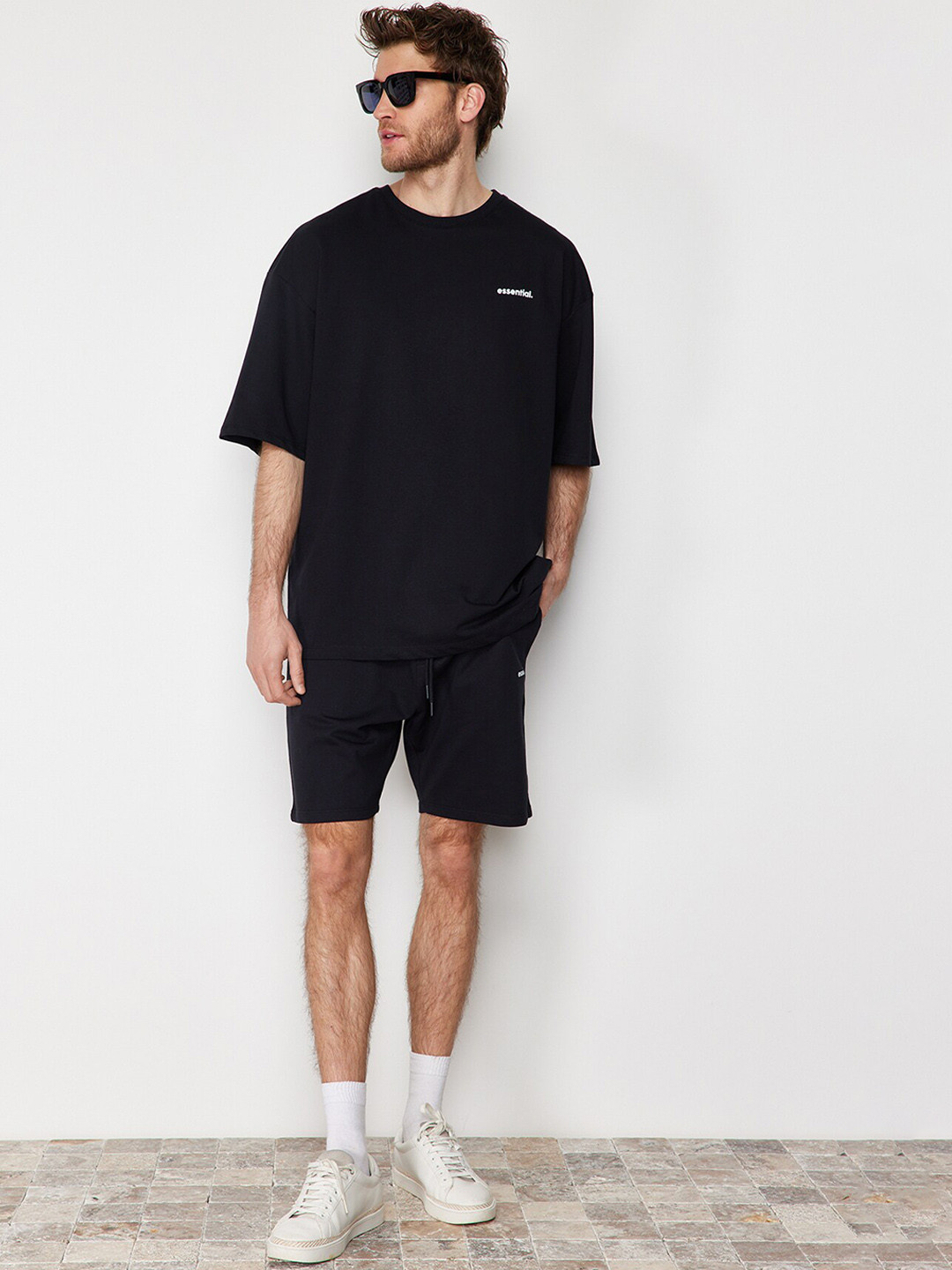 Trendyol Drop Shoulder Sleeves Pure Cotton Tracksuits