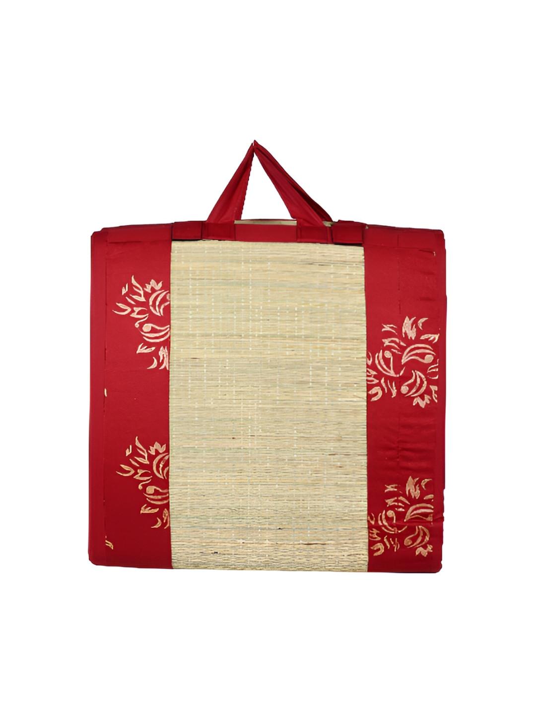 KALA DARSHAN CRAFTS BAZAR Maroon Foldable Soft Thickness Carpet