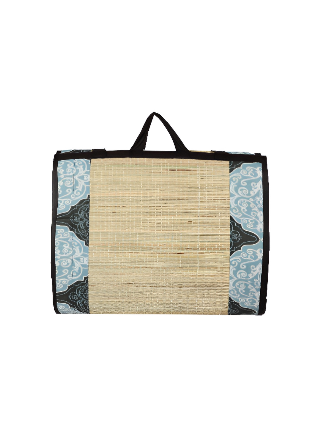 KALA DARSHAN CRAFTS BAZAR Black Foldable Korai Grass Carpet