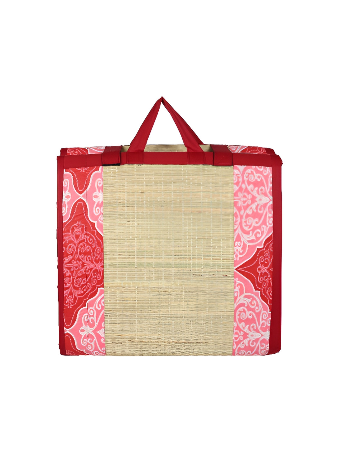 KALA DARSHAN CRAFTS BAZAR Maroon Foldable Korai Grass Carpet