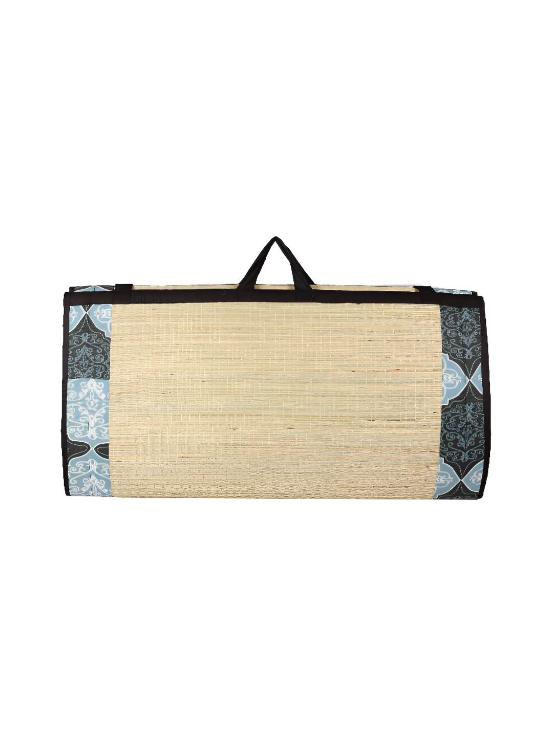 KALA DARSHAN CRAFTS BAZAR Black Foldable Korai Grass Carpet