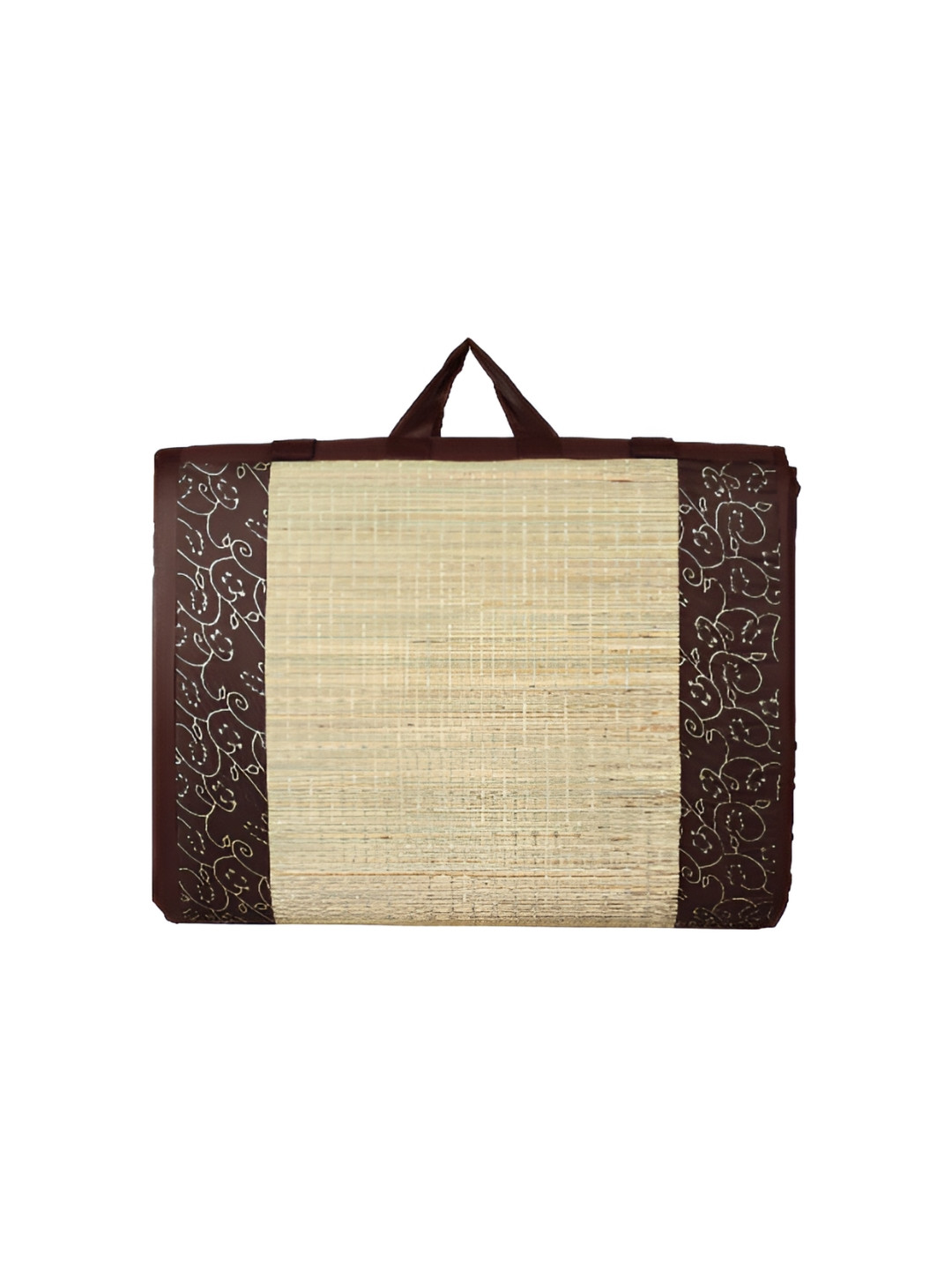 KALA DARSHAN CRAFTS BAZAR Brown Foldable Soft Thickness Carpet