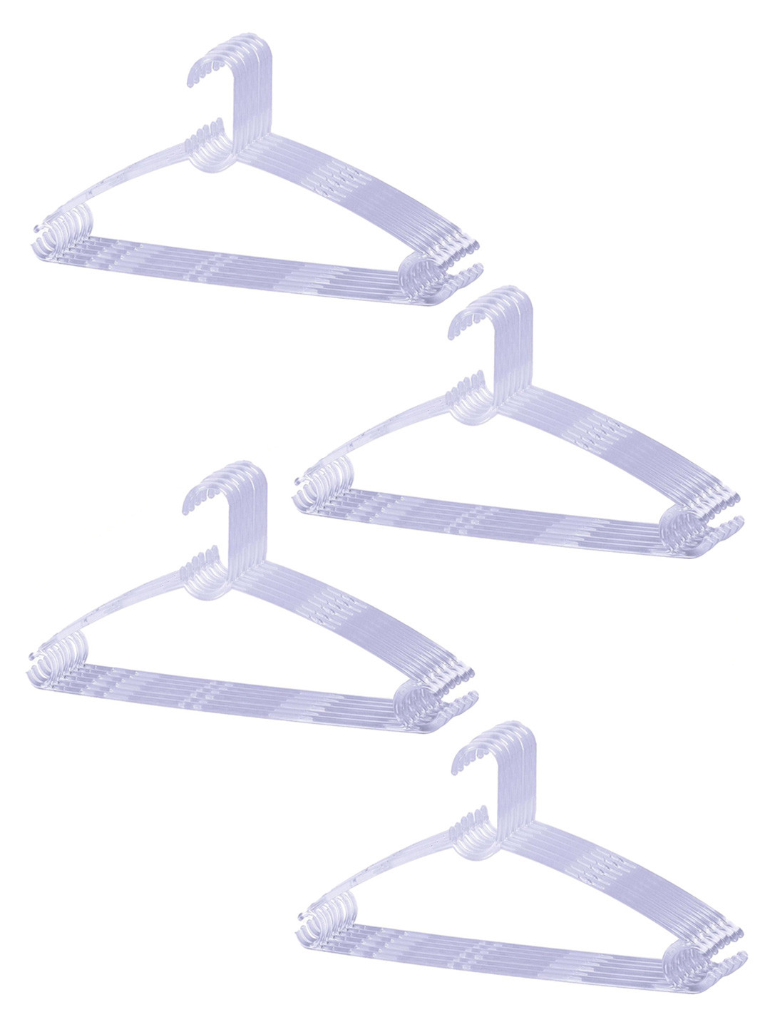 Kuber Industries Transparent 24 Pieces Cloth Hanger
