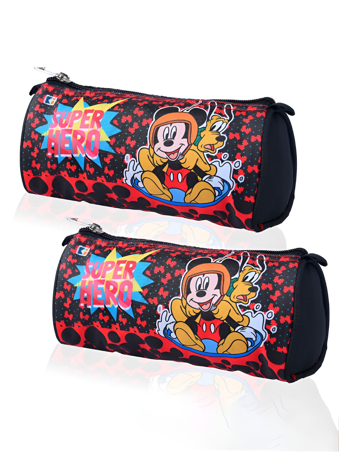 Kuber Industries Kids Pack Of 2 Disney Mickey Printed Pencil Pouch