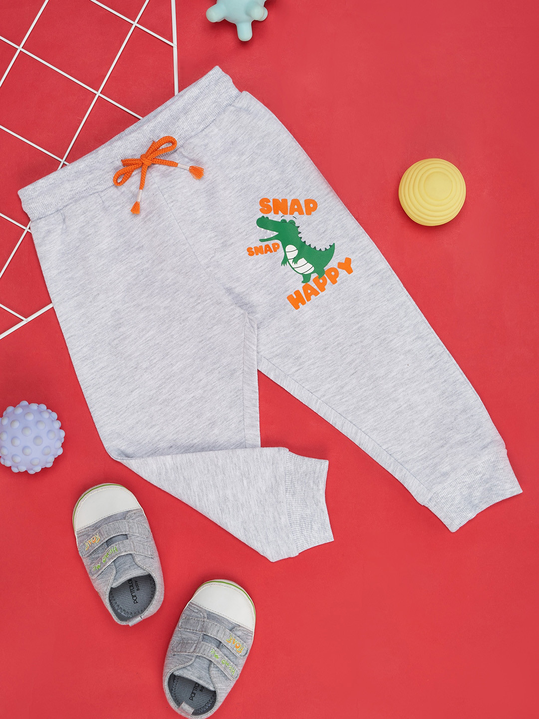 Pantaloons Baby Infant Boys Graphic Printed Pure Cotton Jogger