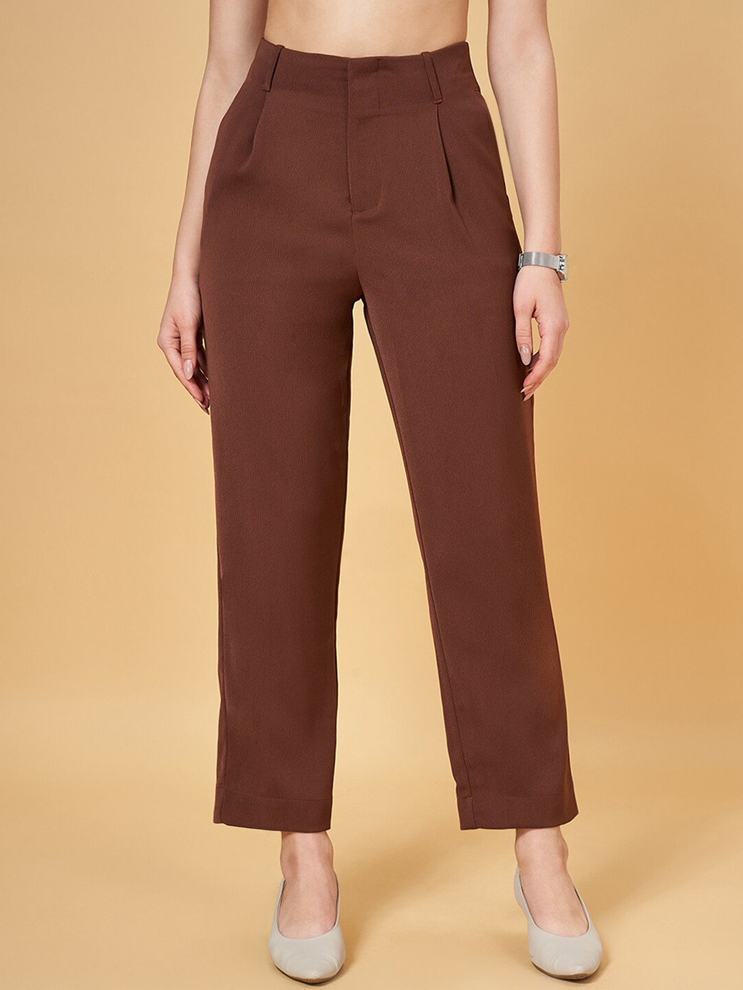 Annabelle by Pantaloons Cropped Formal Trouser