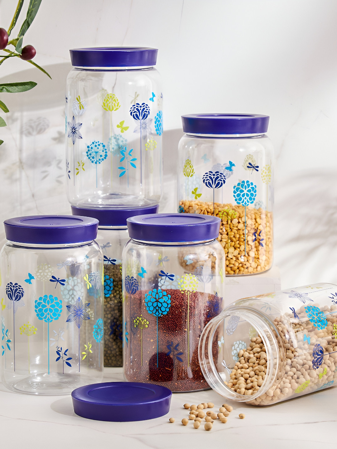 Home Centre 6 Pieces Storage Containers 1.4L