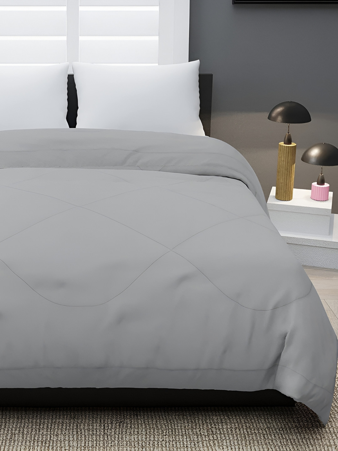 RF RELAXFEEL Grey Heavy Winter Double Bed Comforter