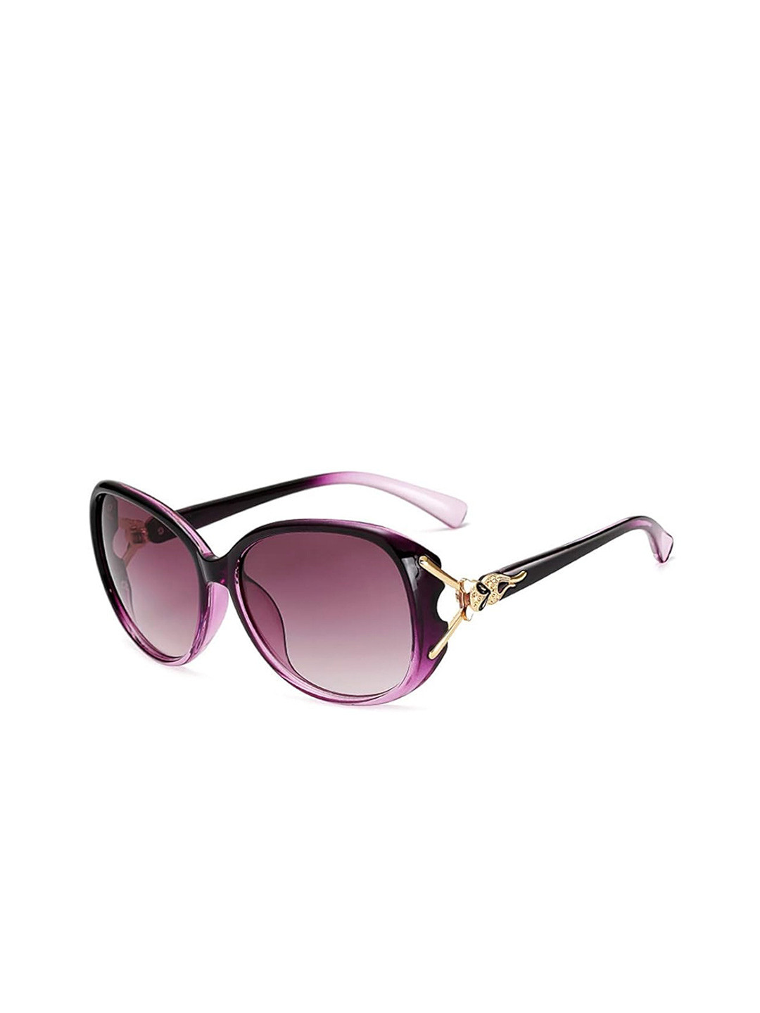 DressBerry Women Purple Round Sunglasses with UV Protected Lens FOX PURPLE