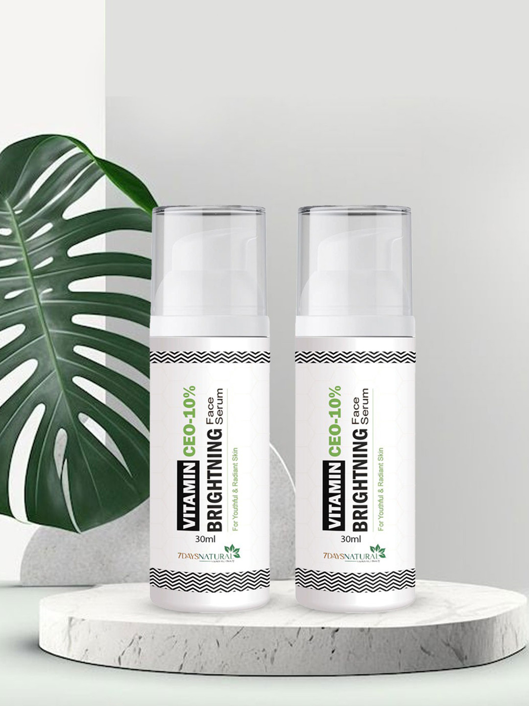 7DAYSNATURAL Set Of 2 Vitamin CEO-10% Face Serum - 30 ml Each