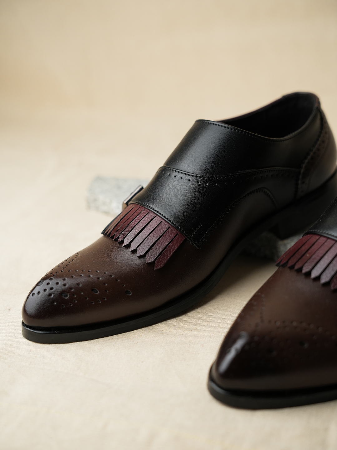 Buy MONKSTORY Men Perforations Round Toe Monks Shoes Casual Shoes for Men 28588918 Myntra